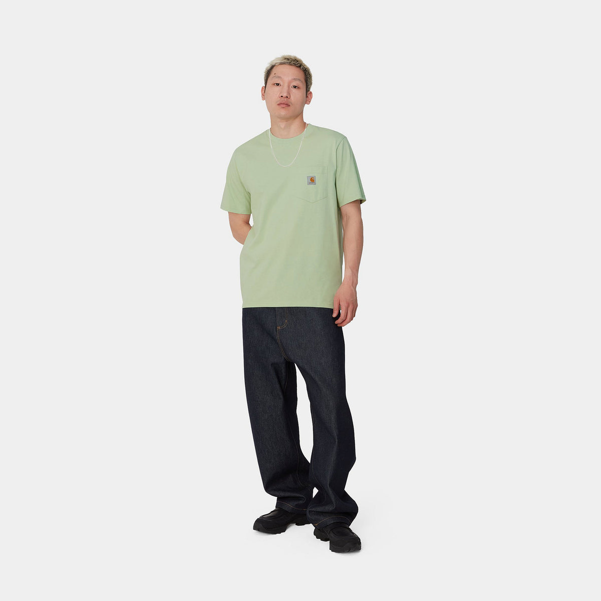 S/S POCKET T-SHIRT - Charm Green 4