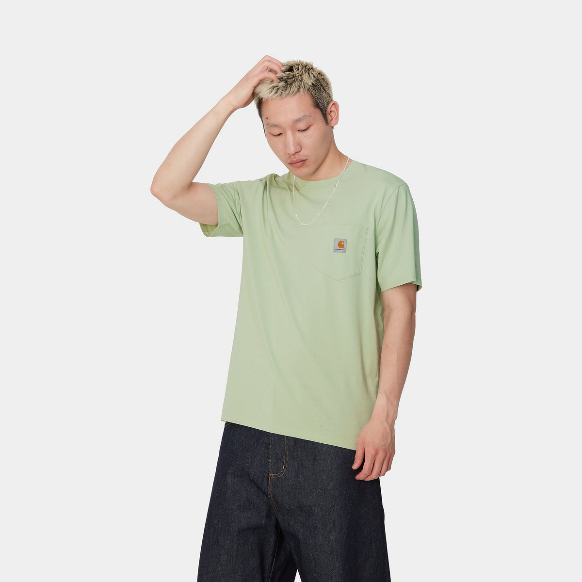 S/S POCKET T-SHIRT - Charm Green 2