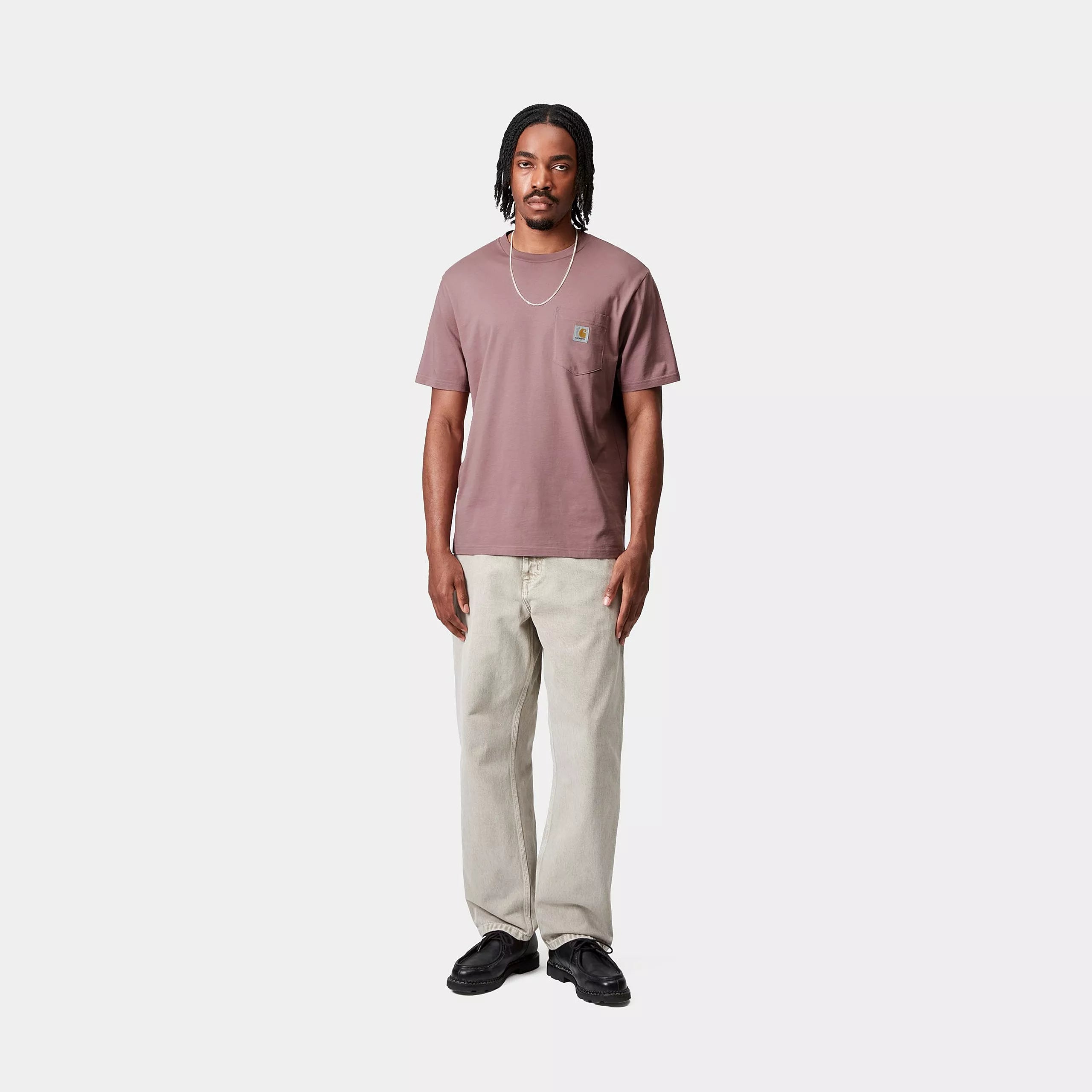 S/S POCKET T-SHIRT  - Daphne