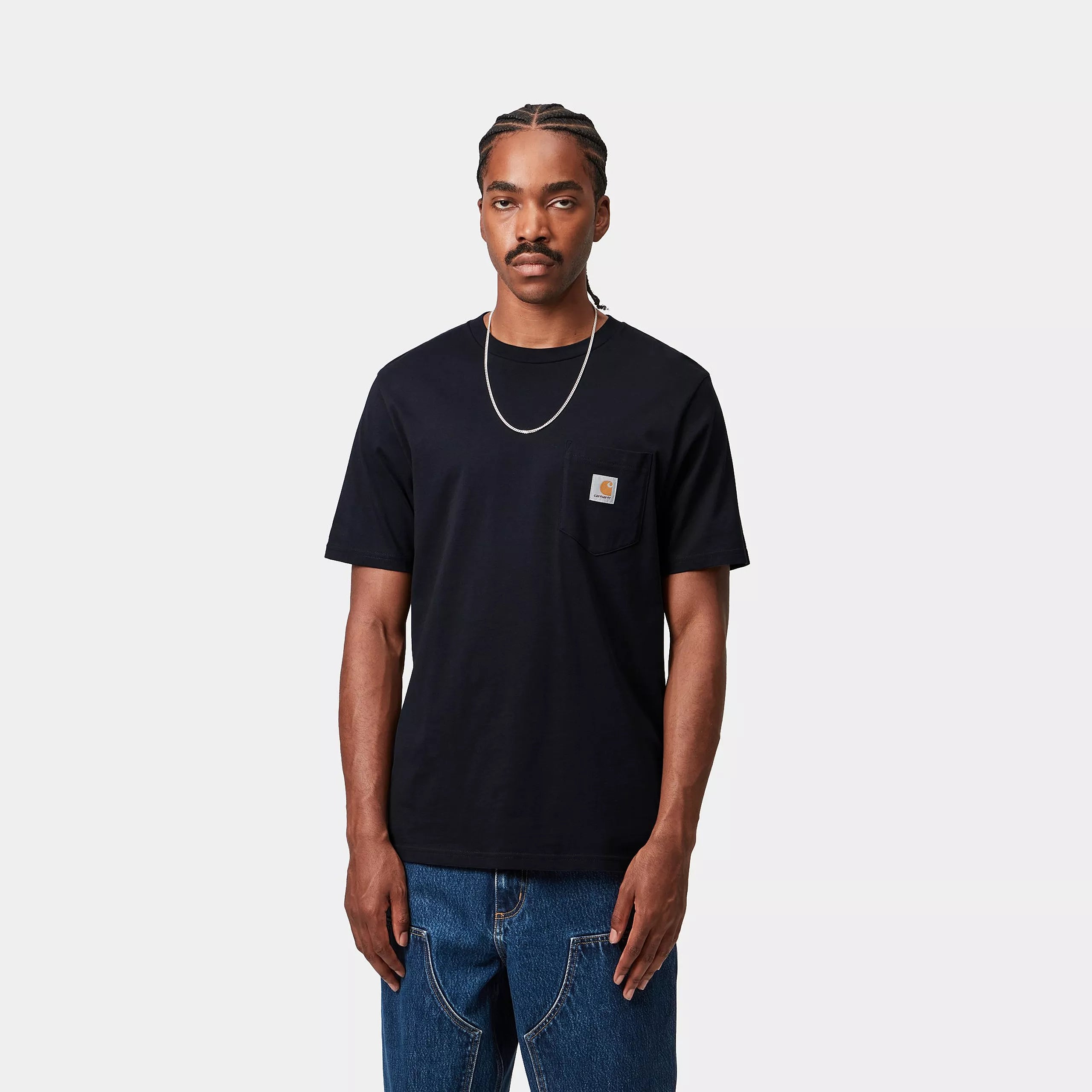 S/S POCKET T-SHIRT  - Dark Navy