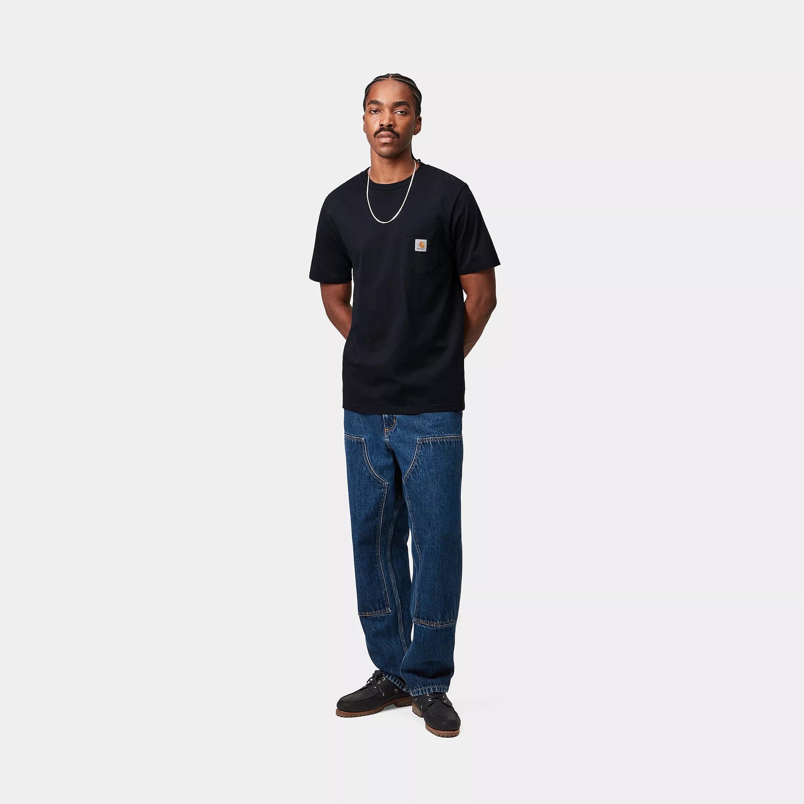 S/S POCKET T-SHIRT  - Dark Navy