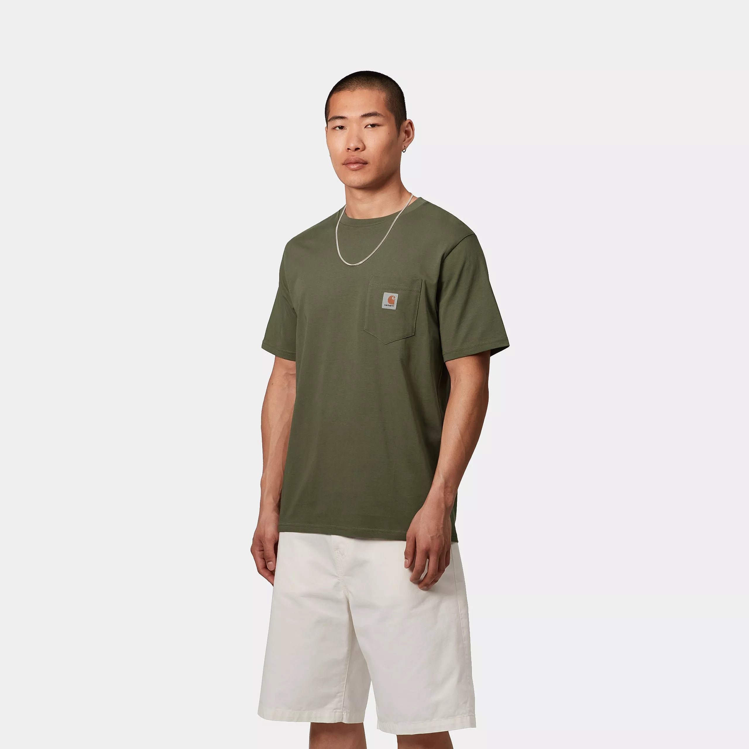 S/S POCKET T-SHIRT - Dollar Green
