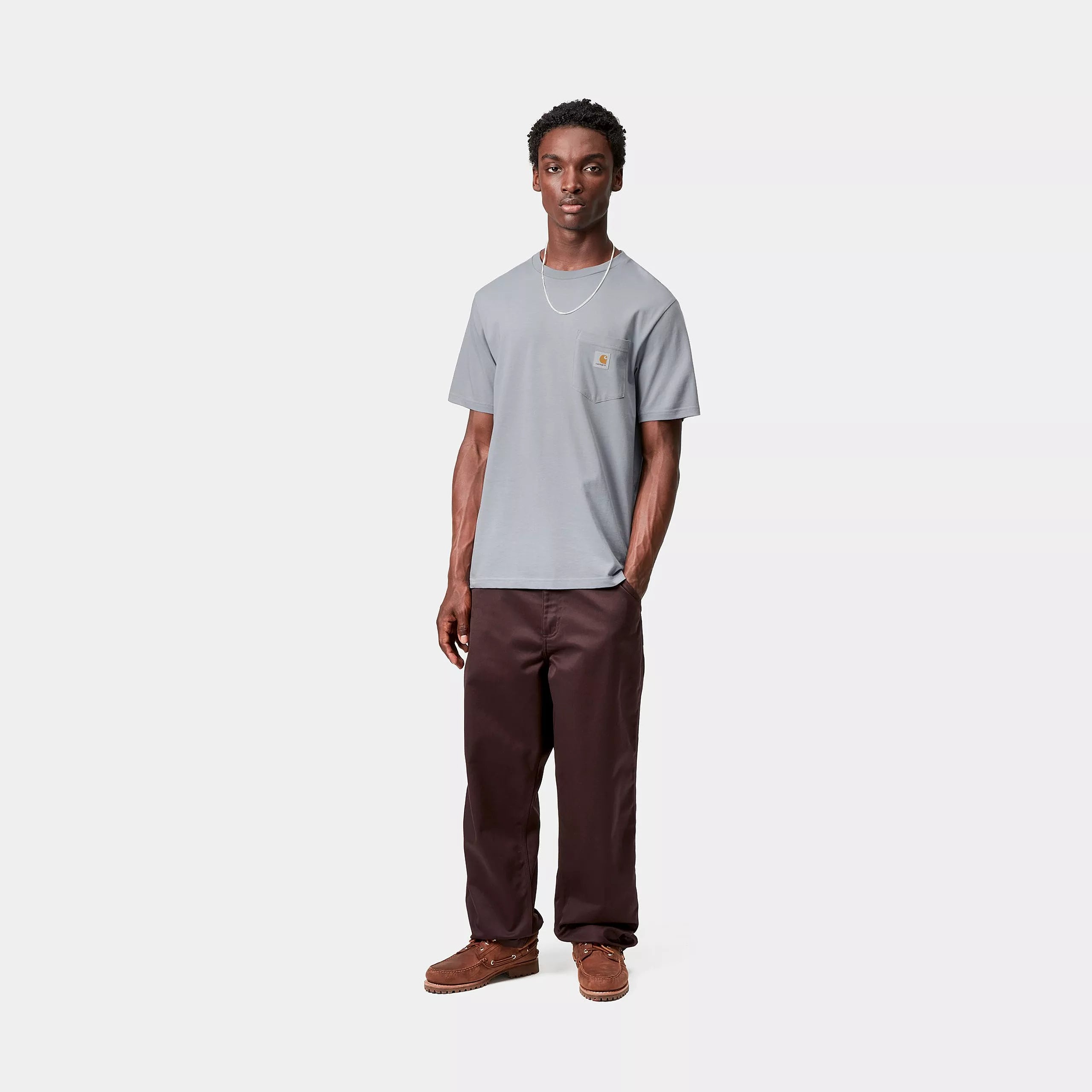 S/S POCKET T-SHIRT  - Mirror