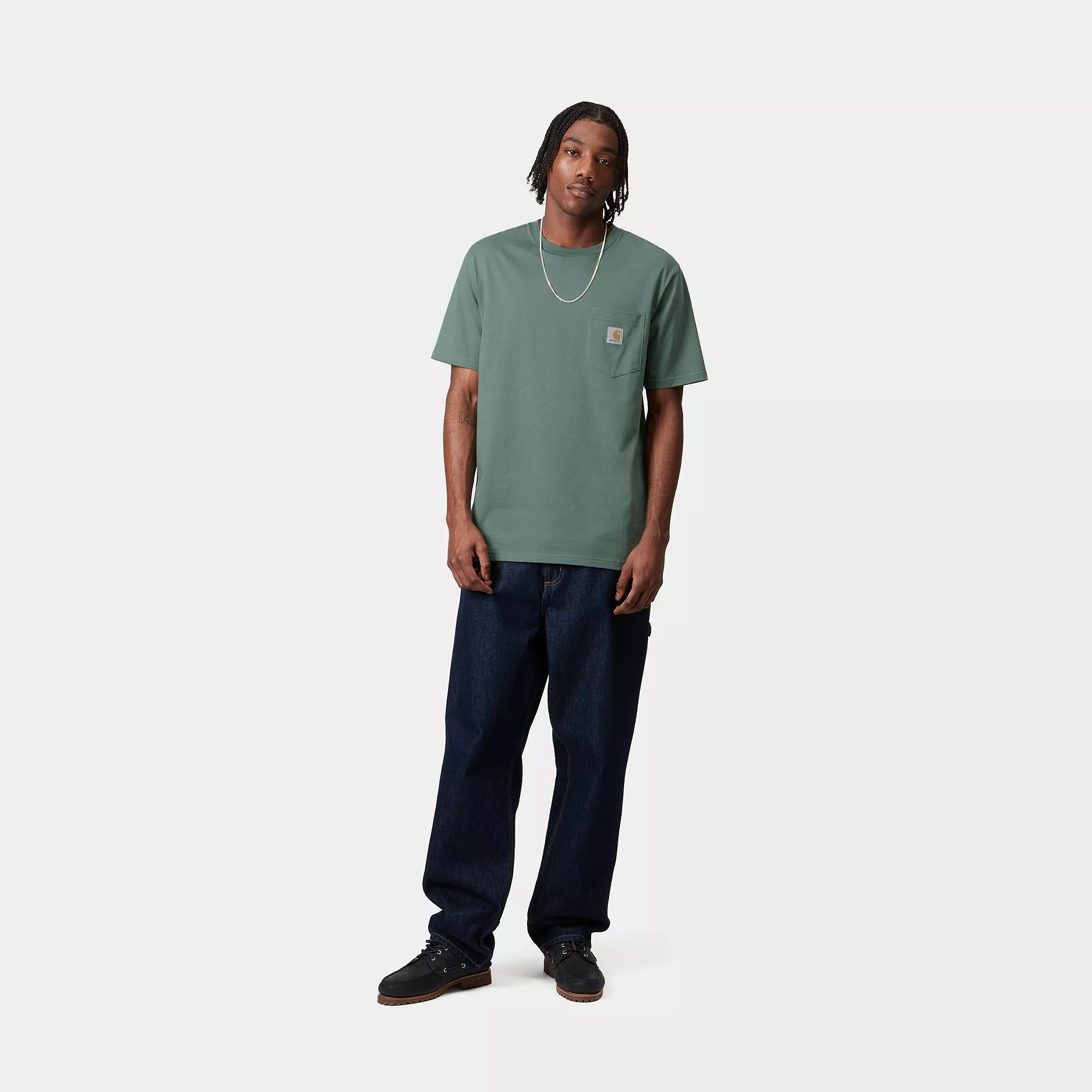 S/S POCKET T-SHIRT - Silver Pine 4