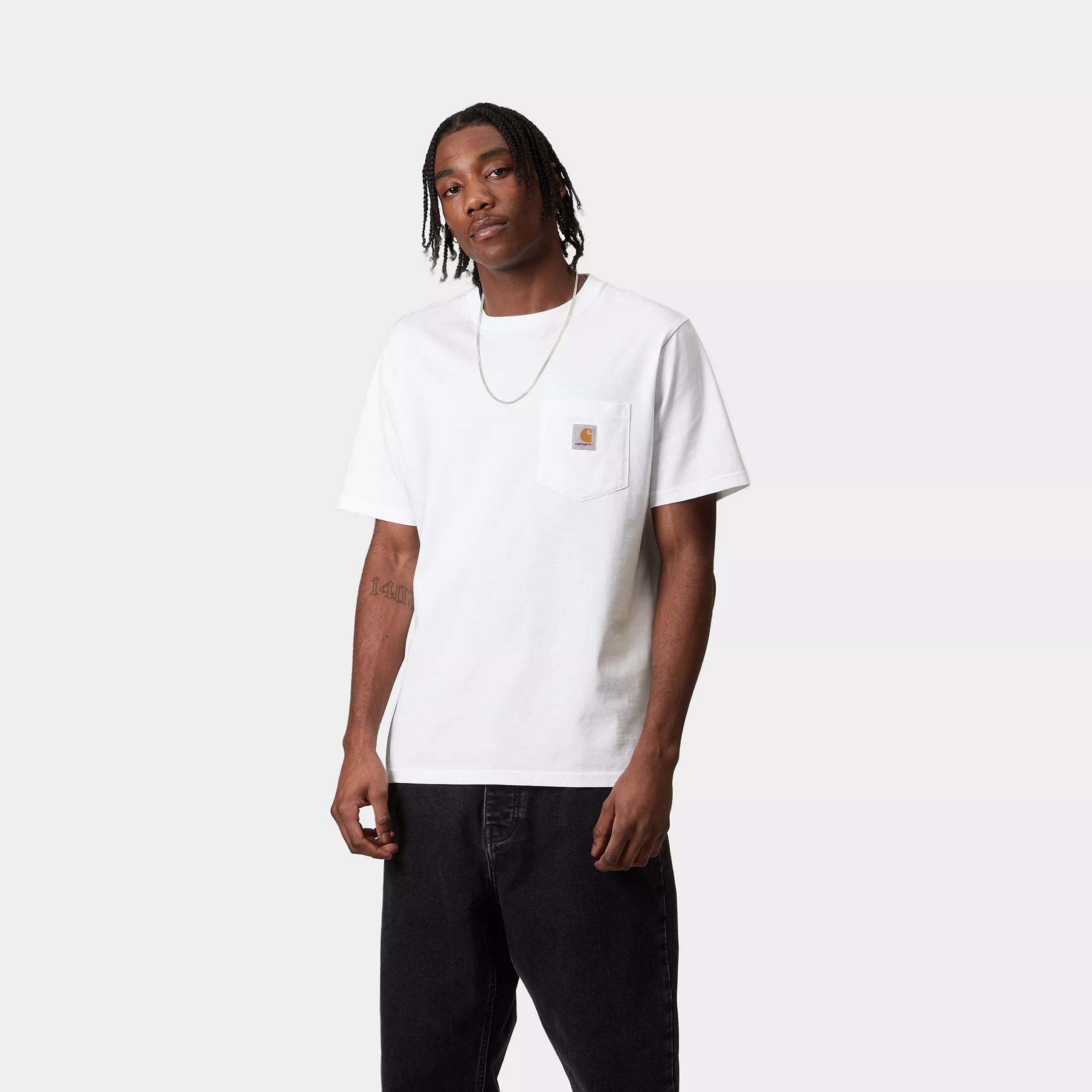 S/S POCKET T-SHIRT - White