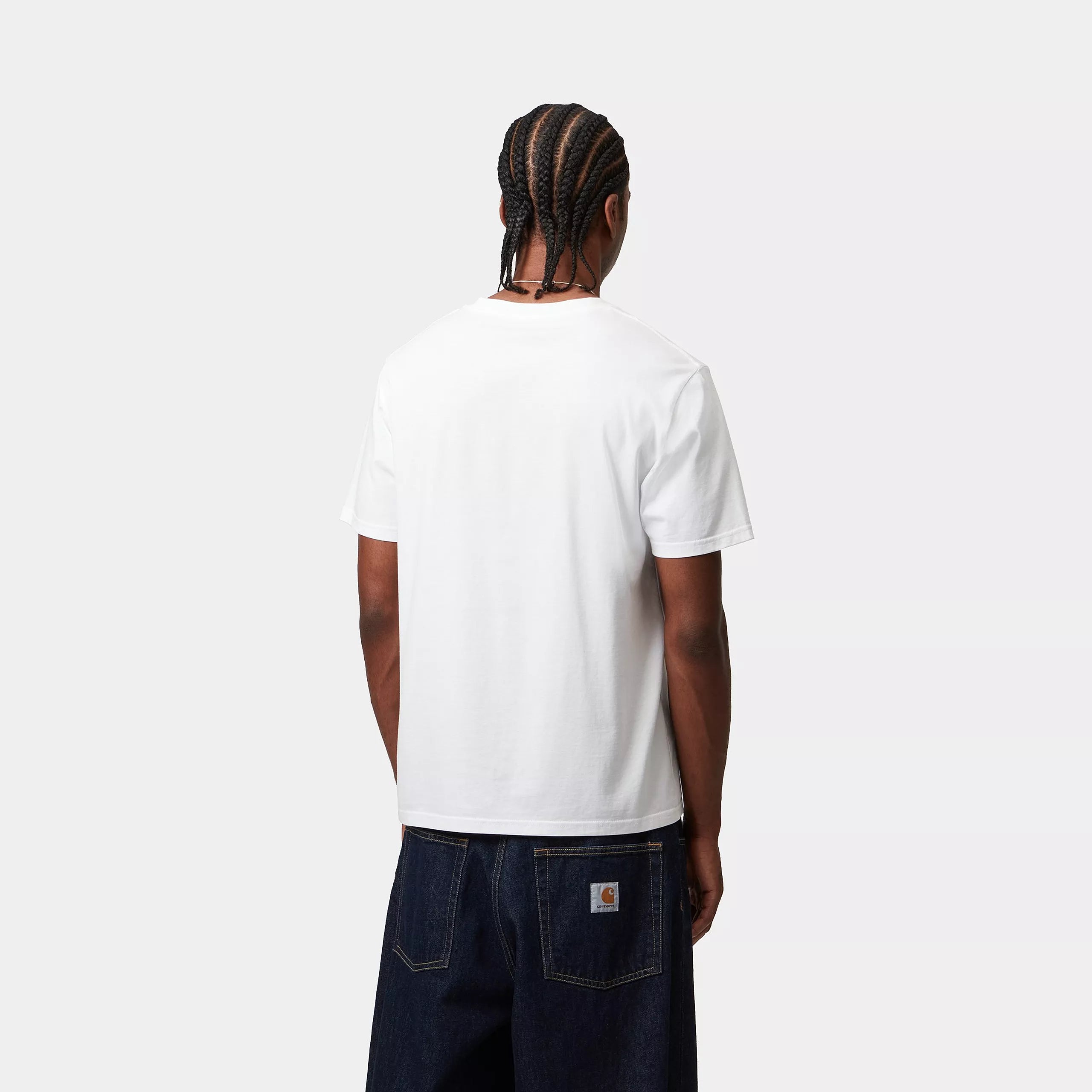 S/S POCKET T-SHIRT  - White