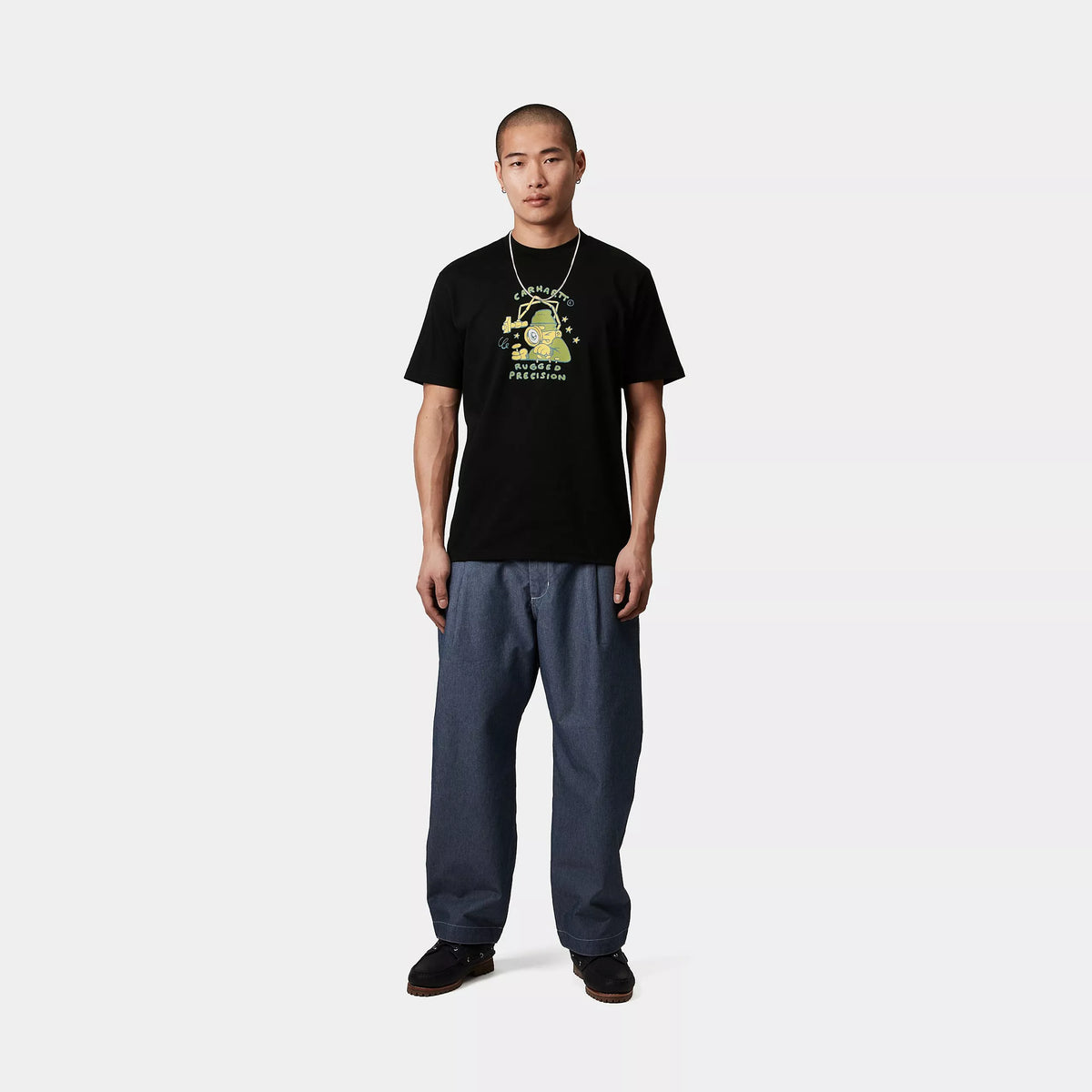 S/S PRECISION WORK T-SHIRT - Black 4