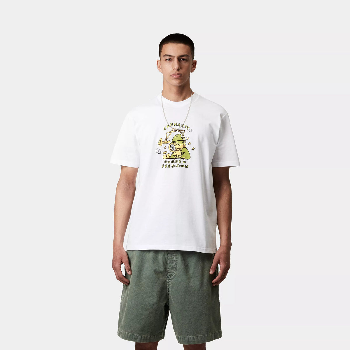 S/S PRECISION WORK T-SHIRT - White 2