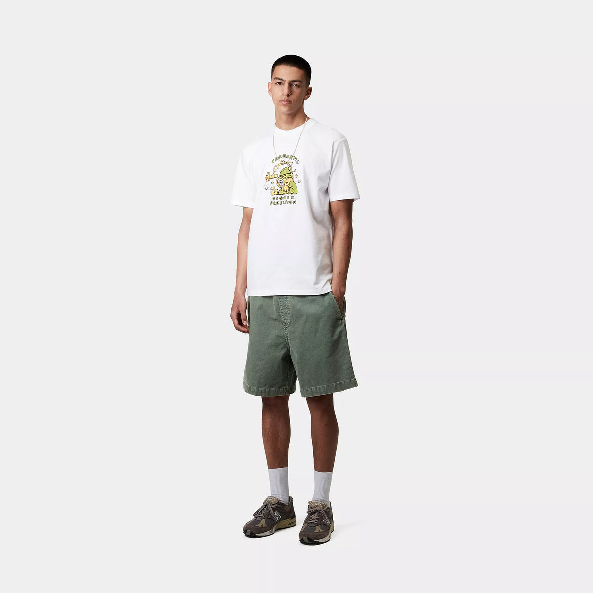 S/S PRECISION WORK T-SHIRT - White 4