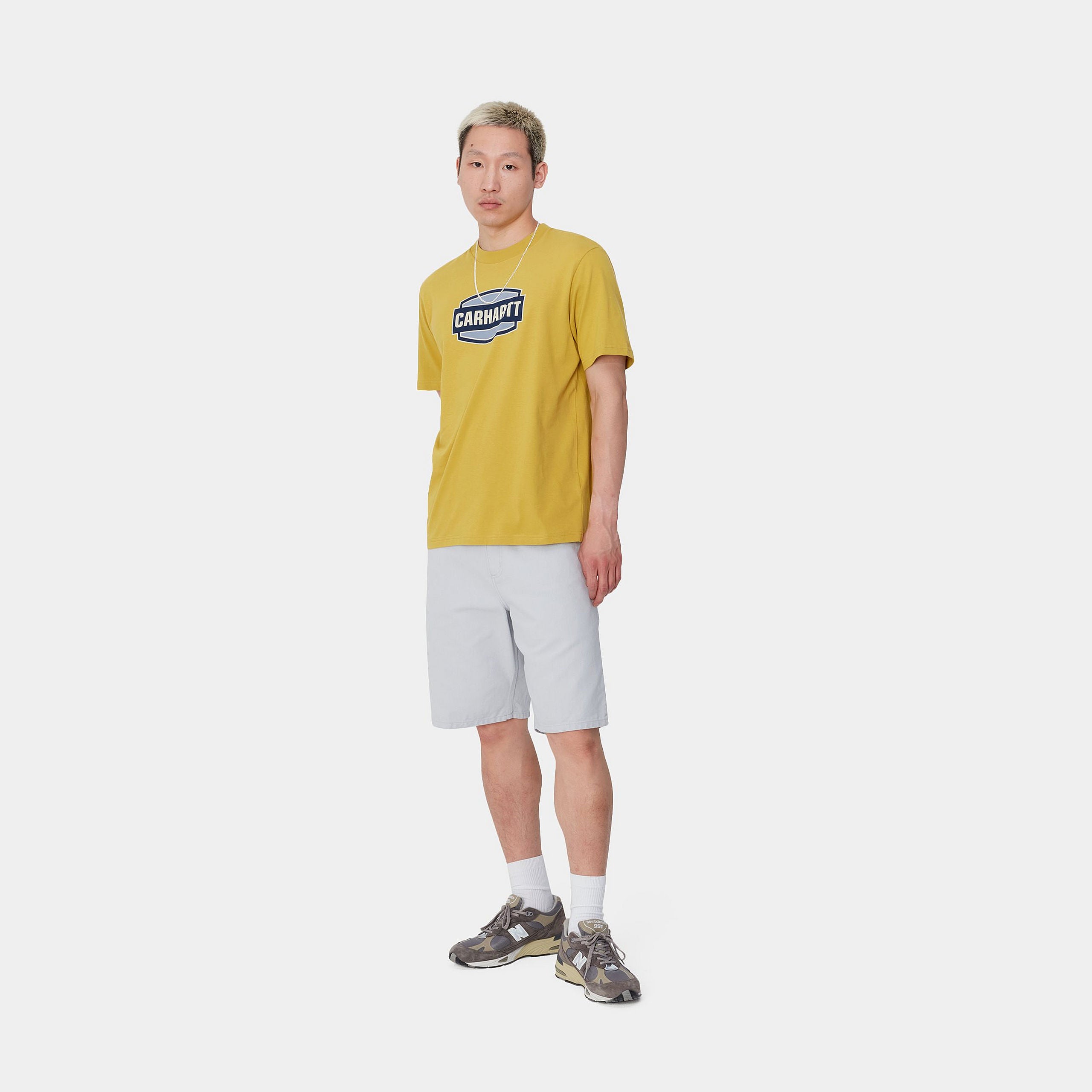 S/S PRESS SCRIPT T-SHIRT - Golden Olive 4