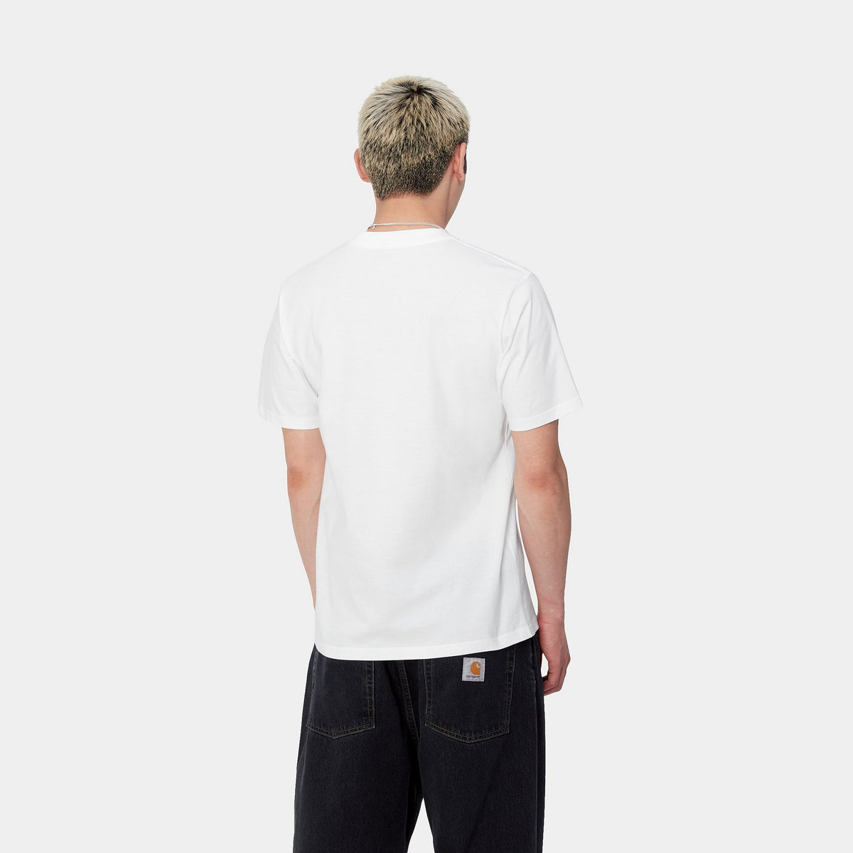 S/S PRESS SCRIPT T-SHIRT - White 3