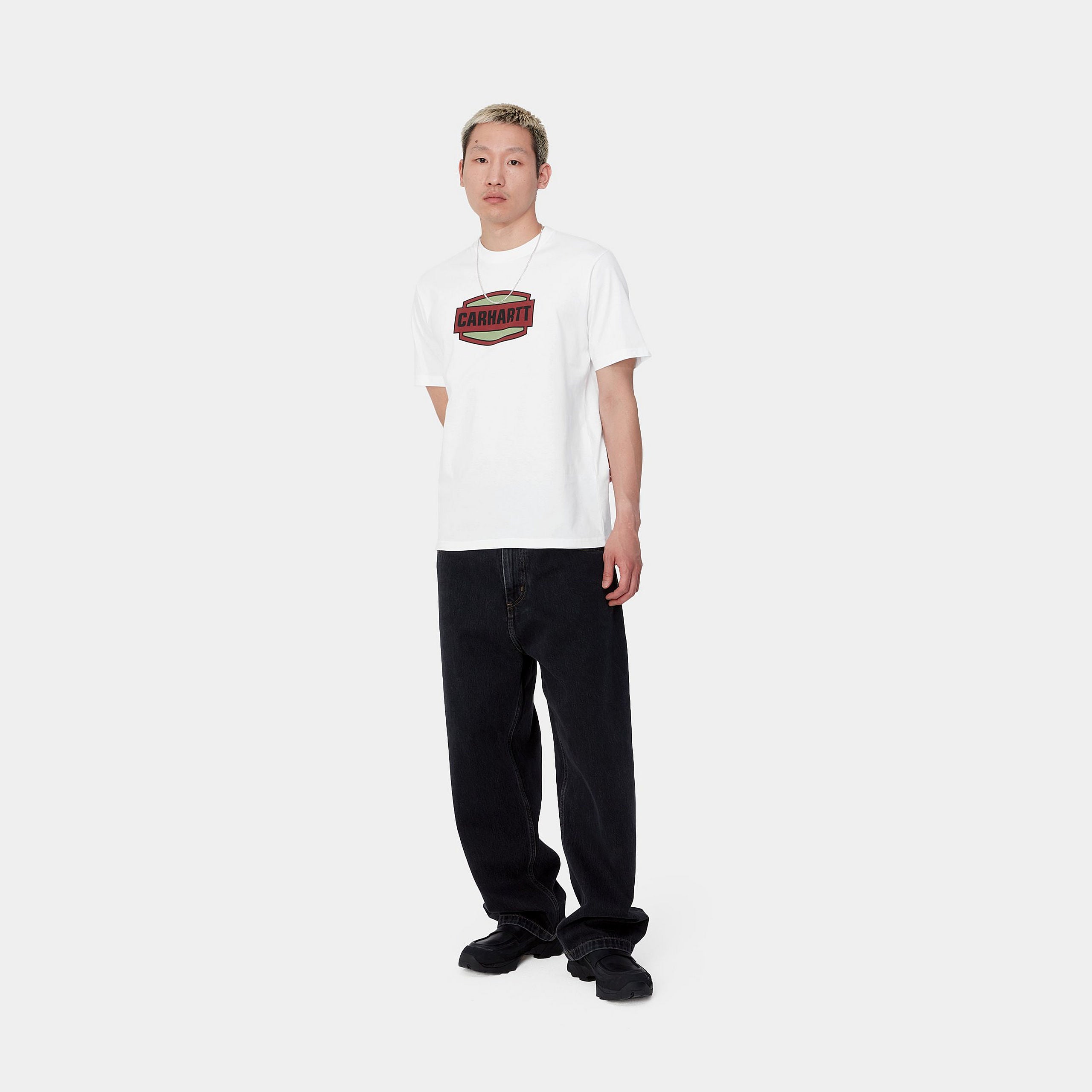 S/S PRESS SCRIPT T-SHIRT - White 4