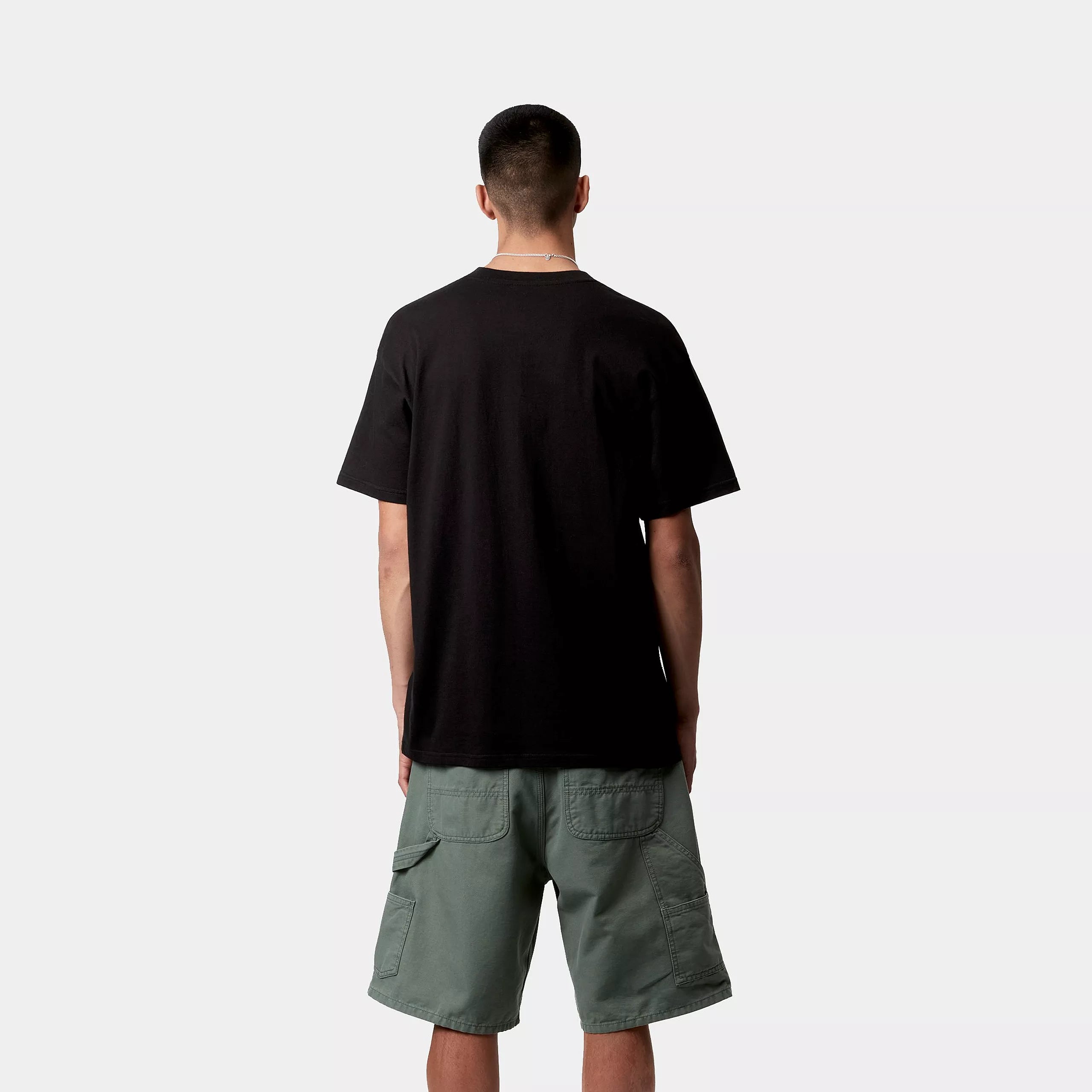 S/S RIVET SCRIPT T-SHIRT - Black