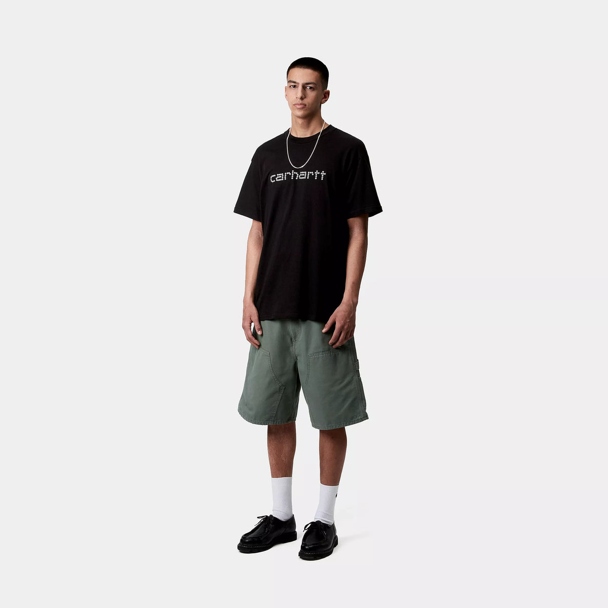 S/S RIVET SCRIPT T-SHIRT - Black 4