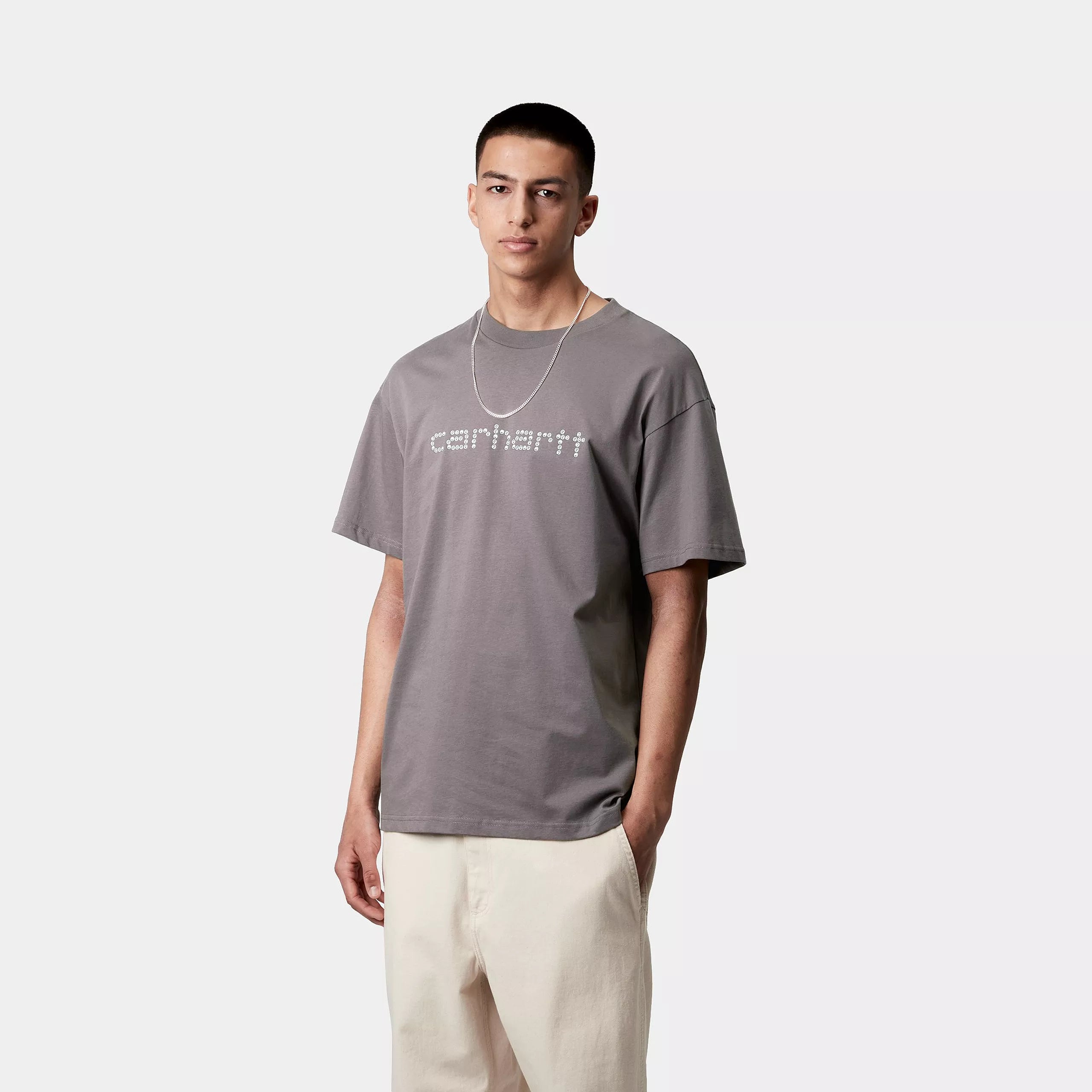 S/S RIVET SCRIPT T-SHIRT - Manta 2