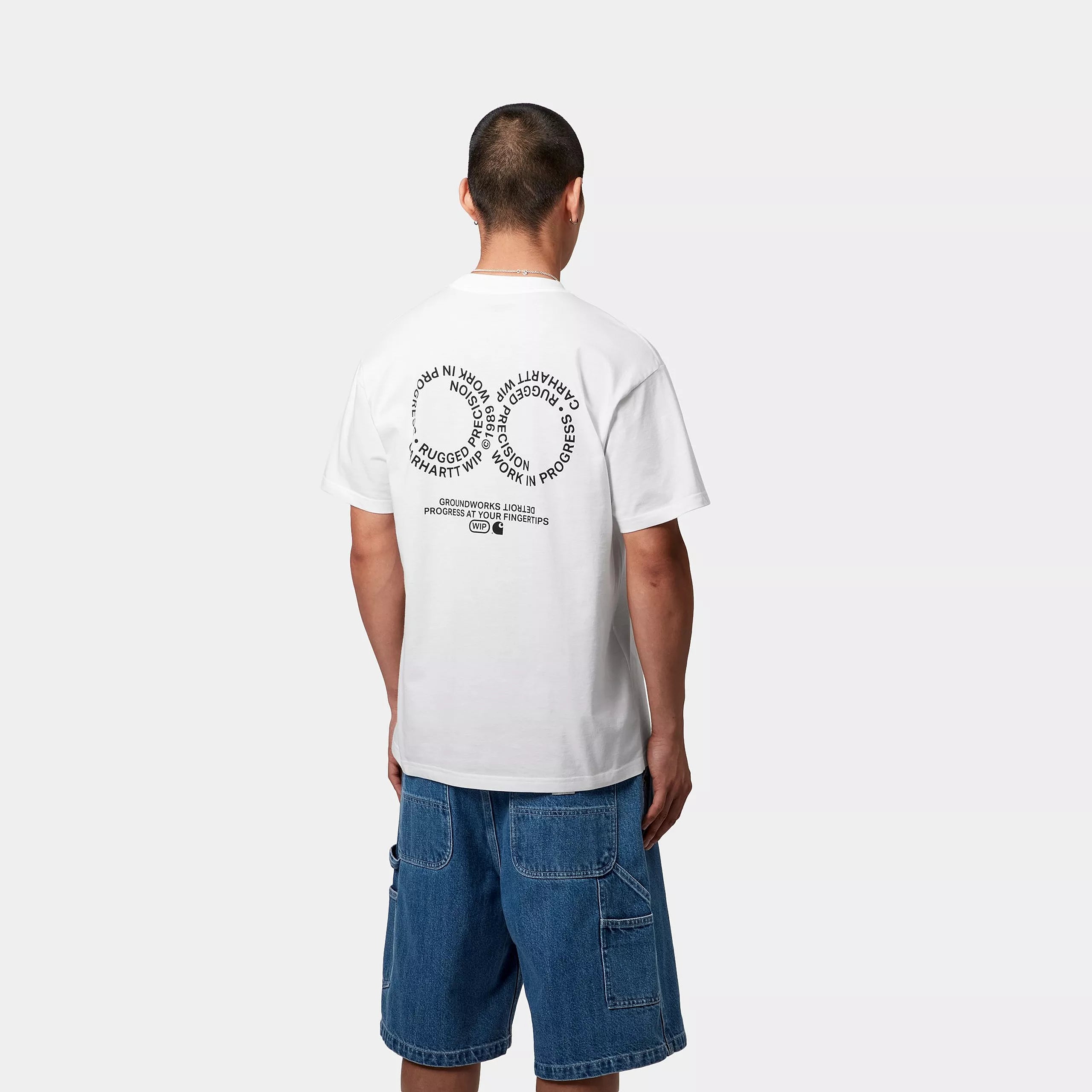 S/S ROTATION T-SHIRT - White / Black
