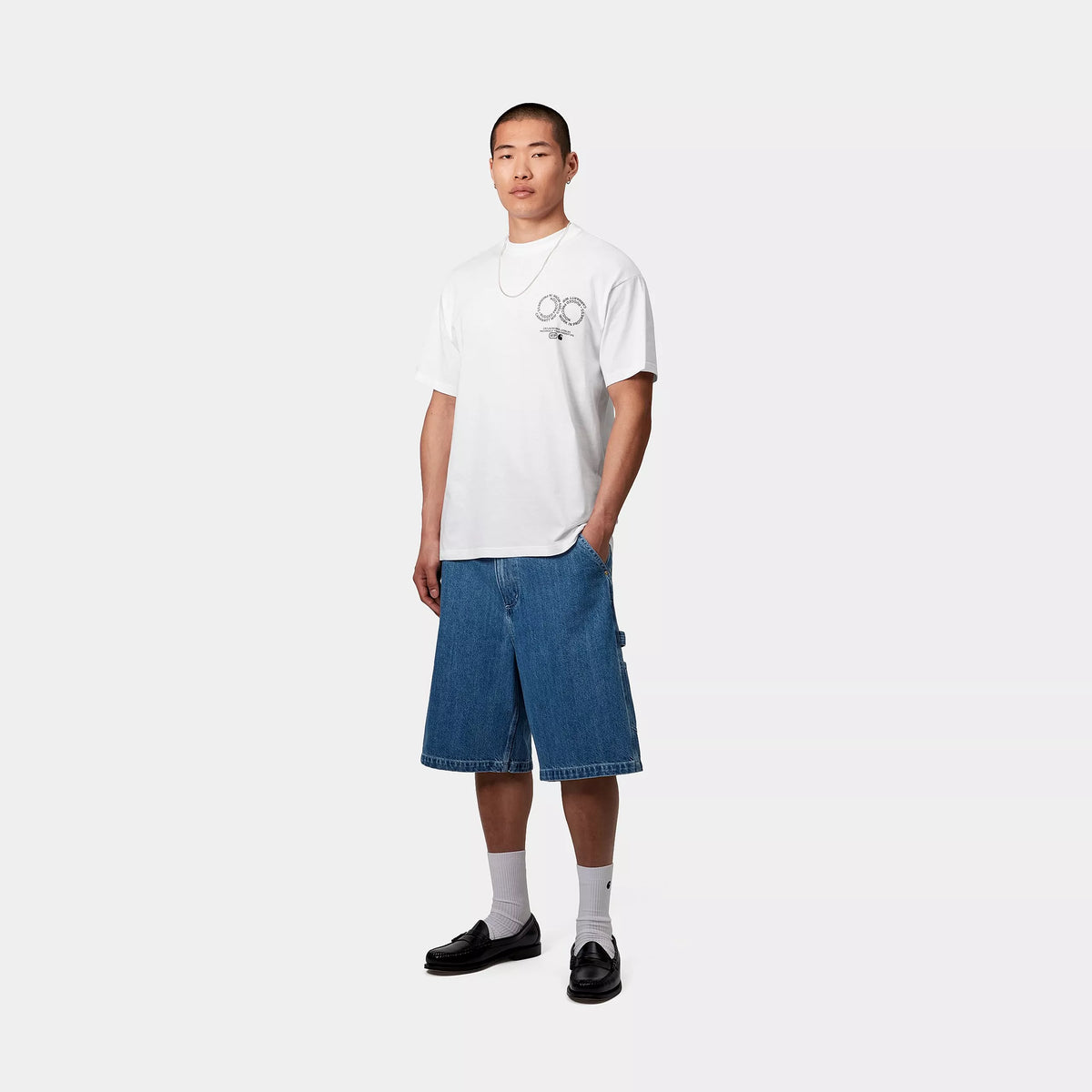 S/S ROTATION T-SHIRT - White / Black 4