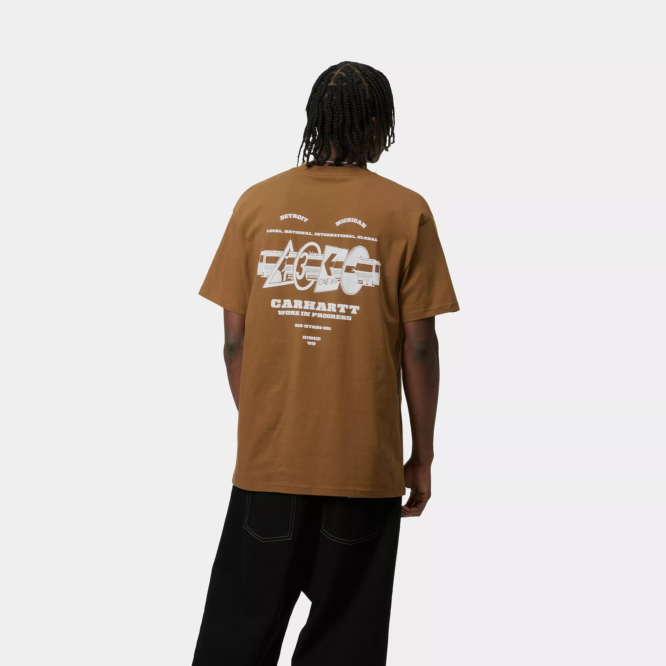 S/S RUNAWAY T-SHIRT - Hamilton Brown / White