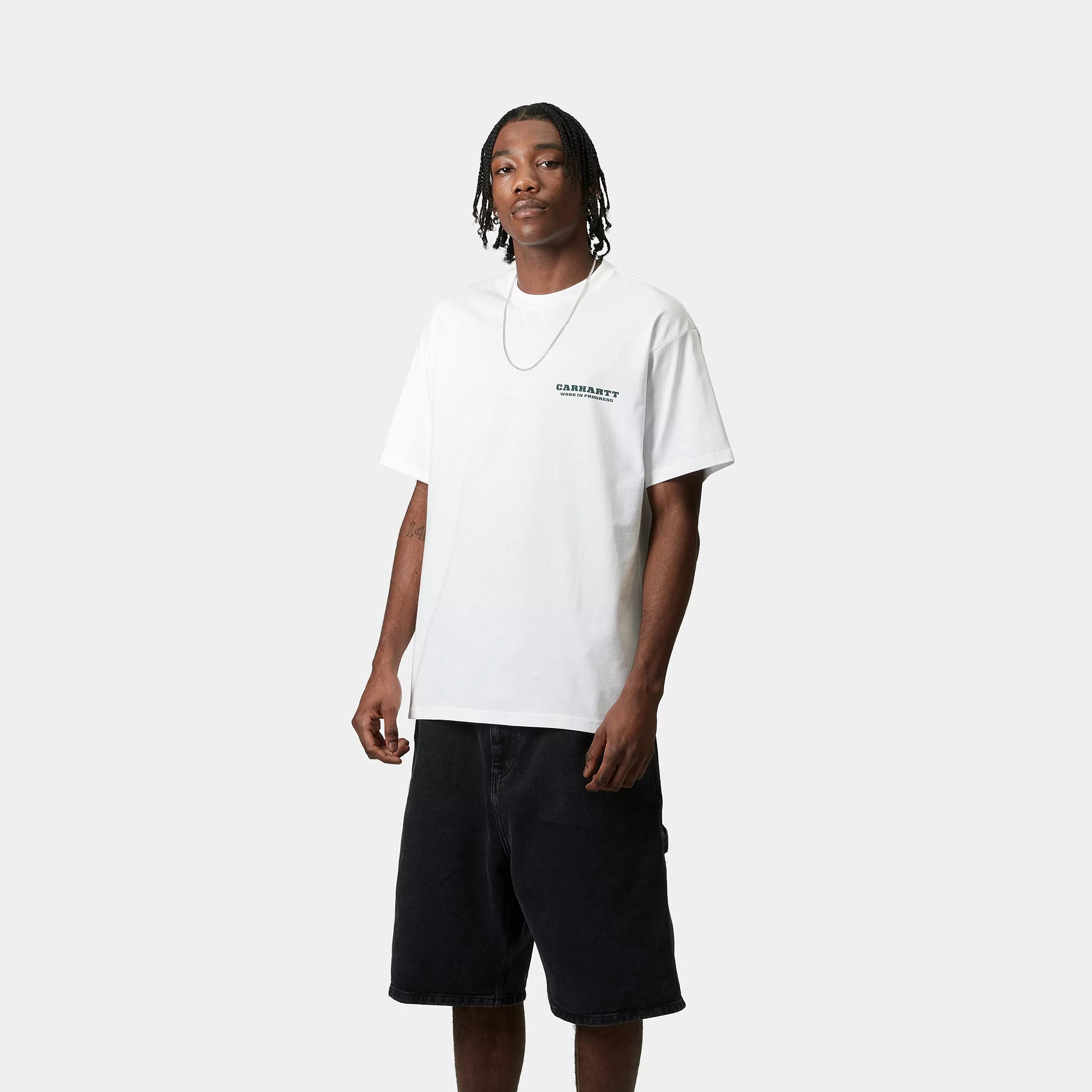 S/S RUNAWAY T-SHIRT - White / Malachite