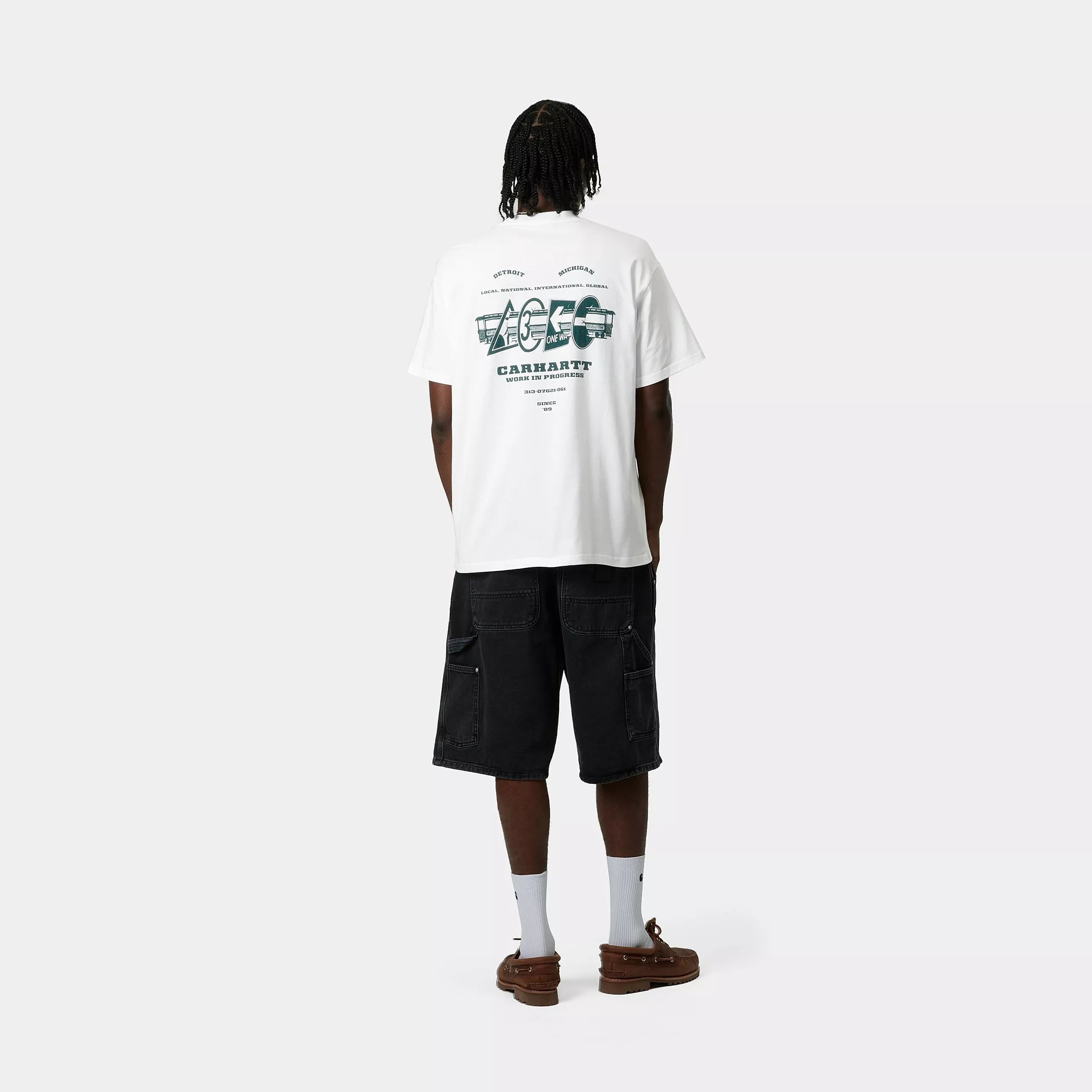 S/S RUNAWAY T-SHIRT - White / Malachite