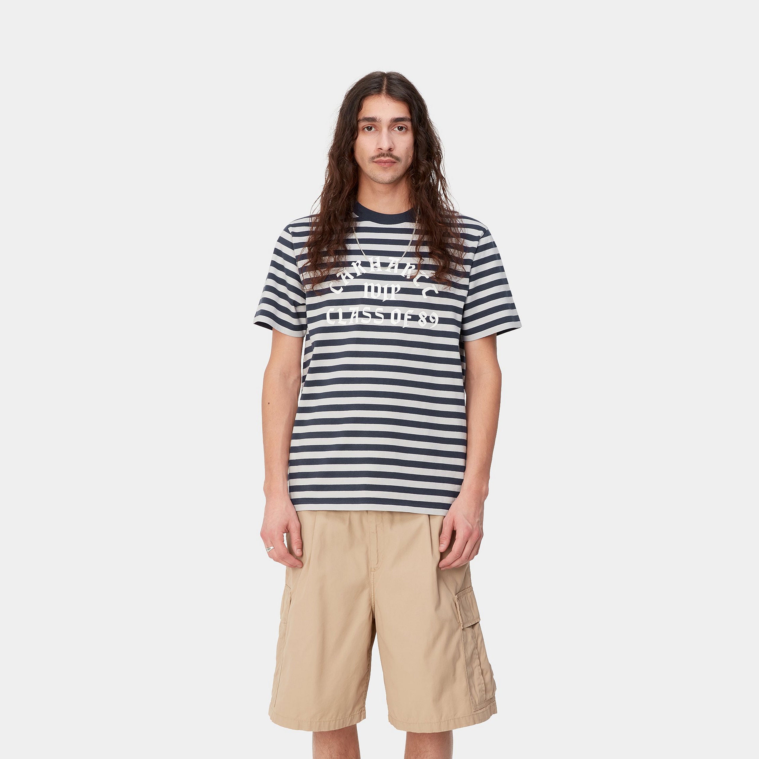 S/S SCOTTY ATHLETIC T-SHIRT - Scotty Stripe, Blue / Sonic Silver 2