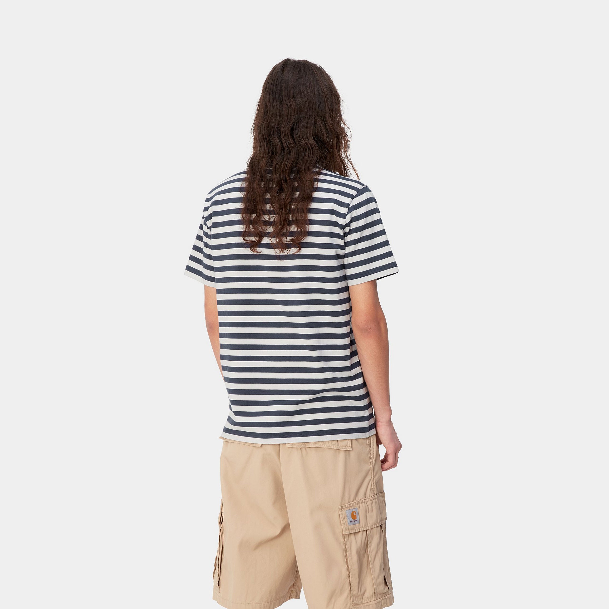 S/S SCOTTY ATHLETIC T-SHIRT - Scotty Stripe, Blue / Sonic Silver 3
