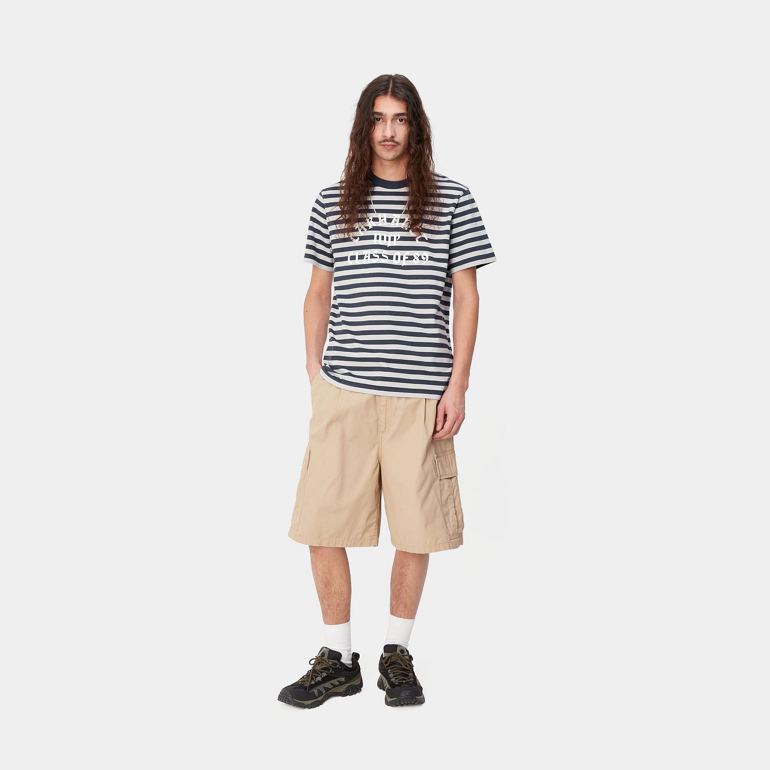 S/S SCOTTY ATHLETIC T-SHIRT - Scotty Stripe, Blue / Sonic Silver 4