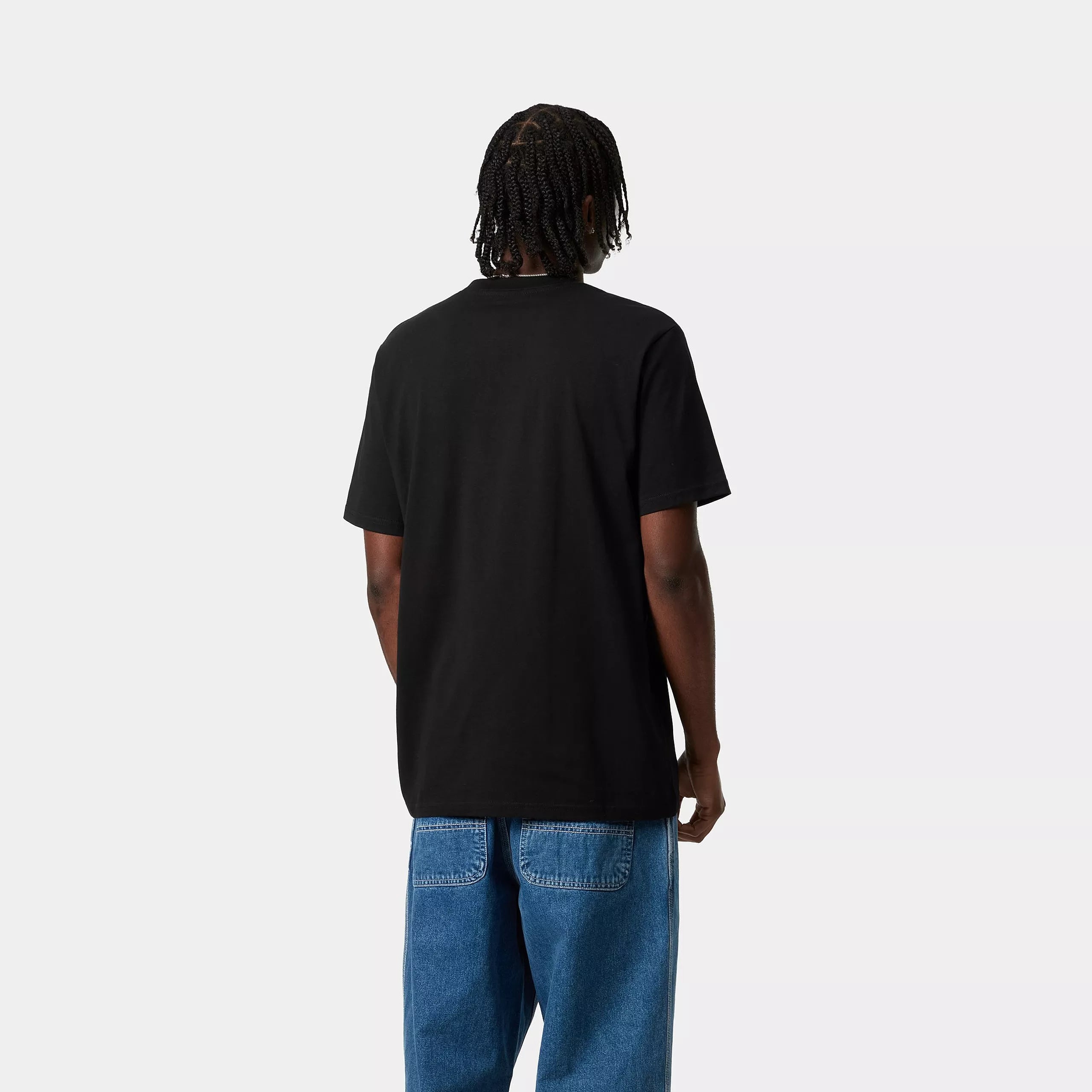 S/S SCRIPT T-SHIRT - Black / White