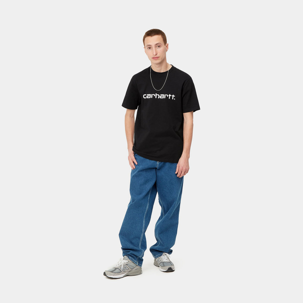 S/S SCRIPT T-SHIRT - Black / White 4