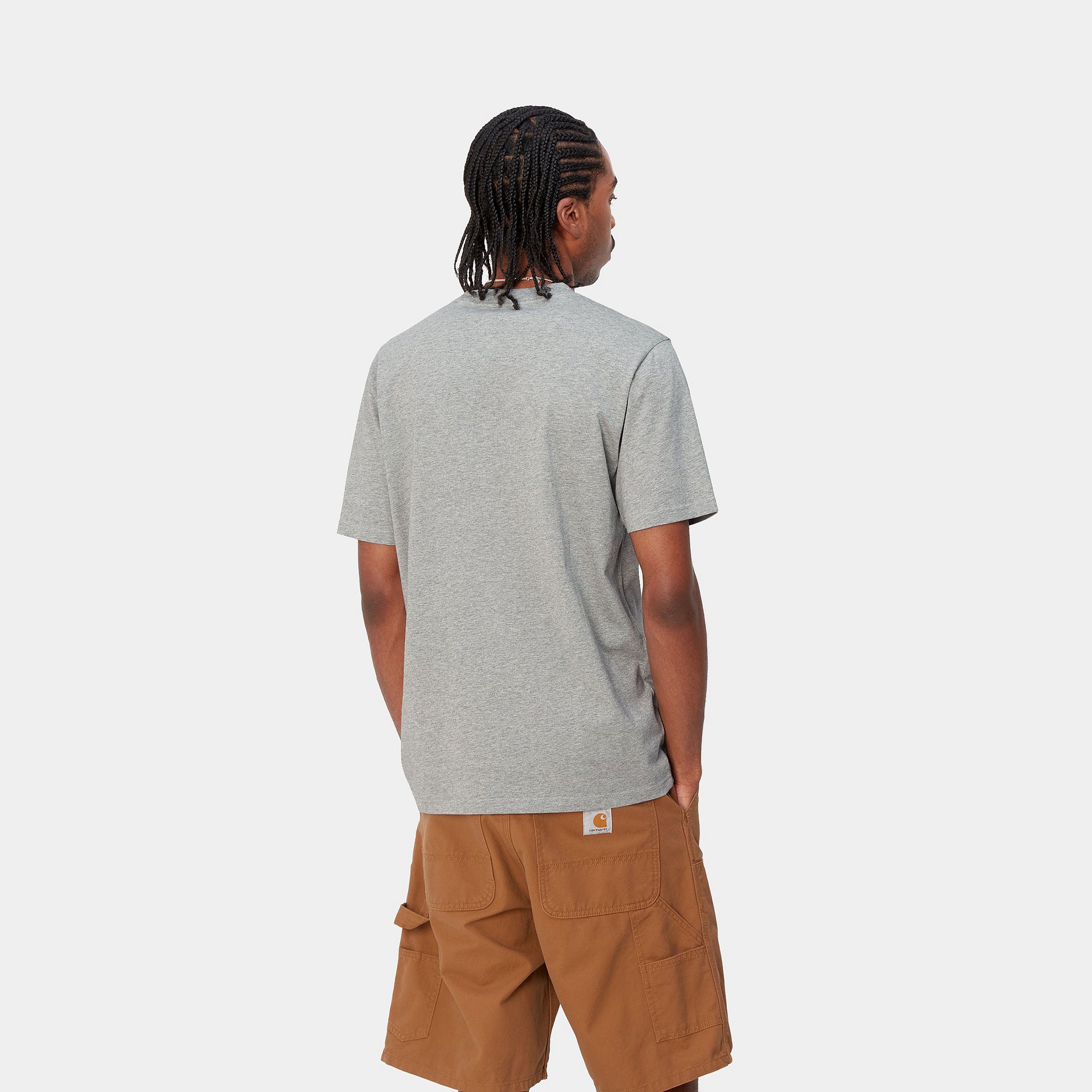 S/S SCRIPT T-SHIRT - Grey/ Chervil 3