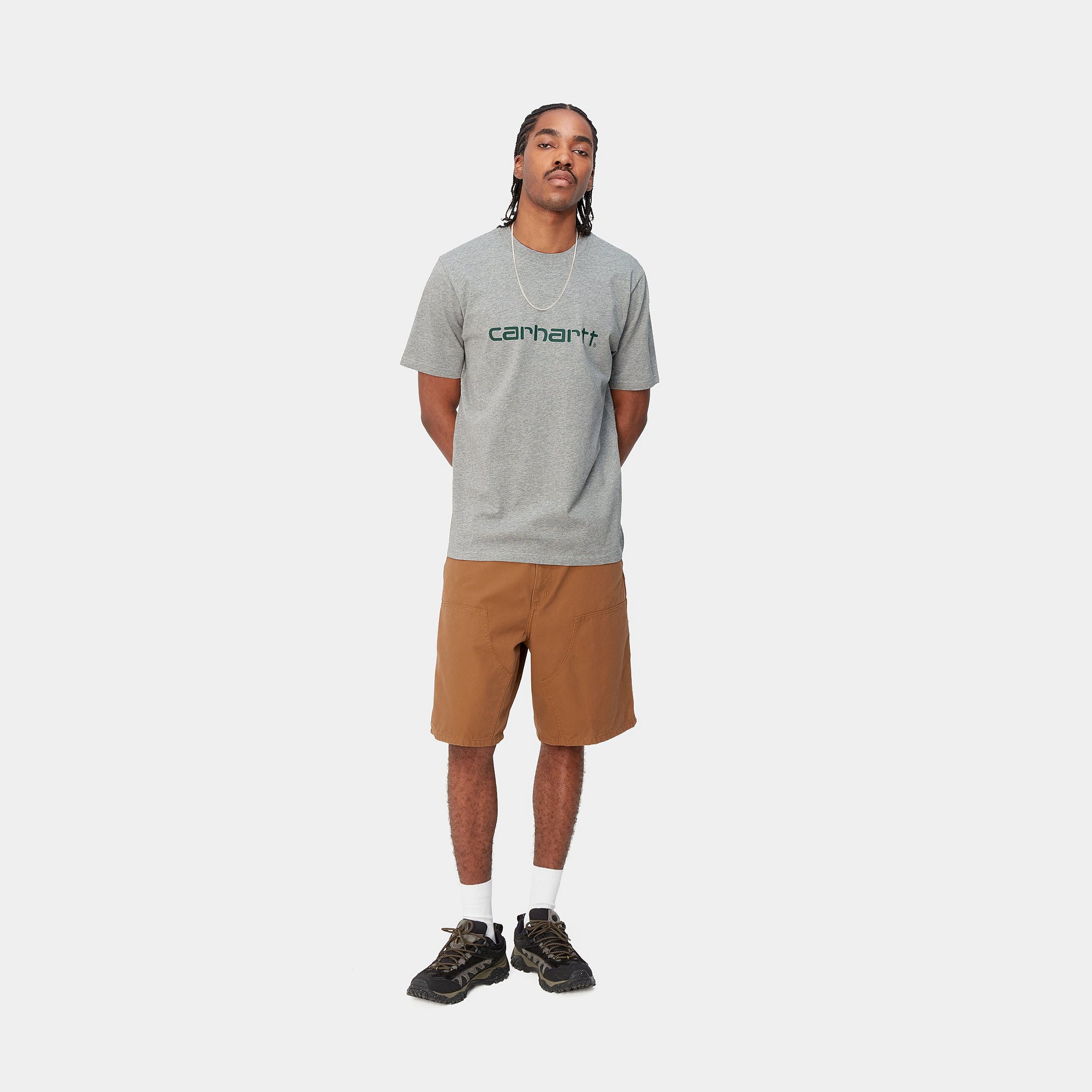 S/S SCRIPT T-SHIRT - Grey/ Chervil 4