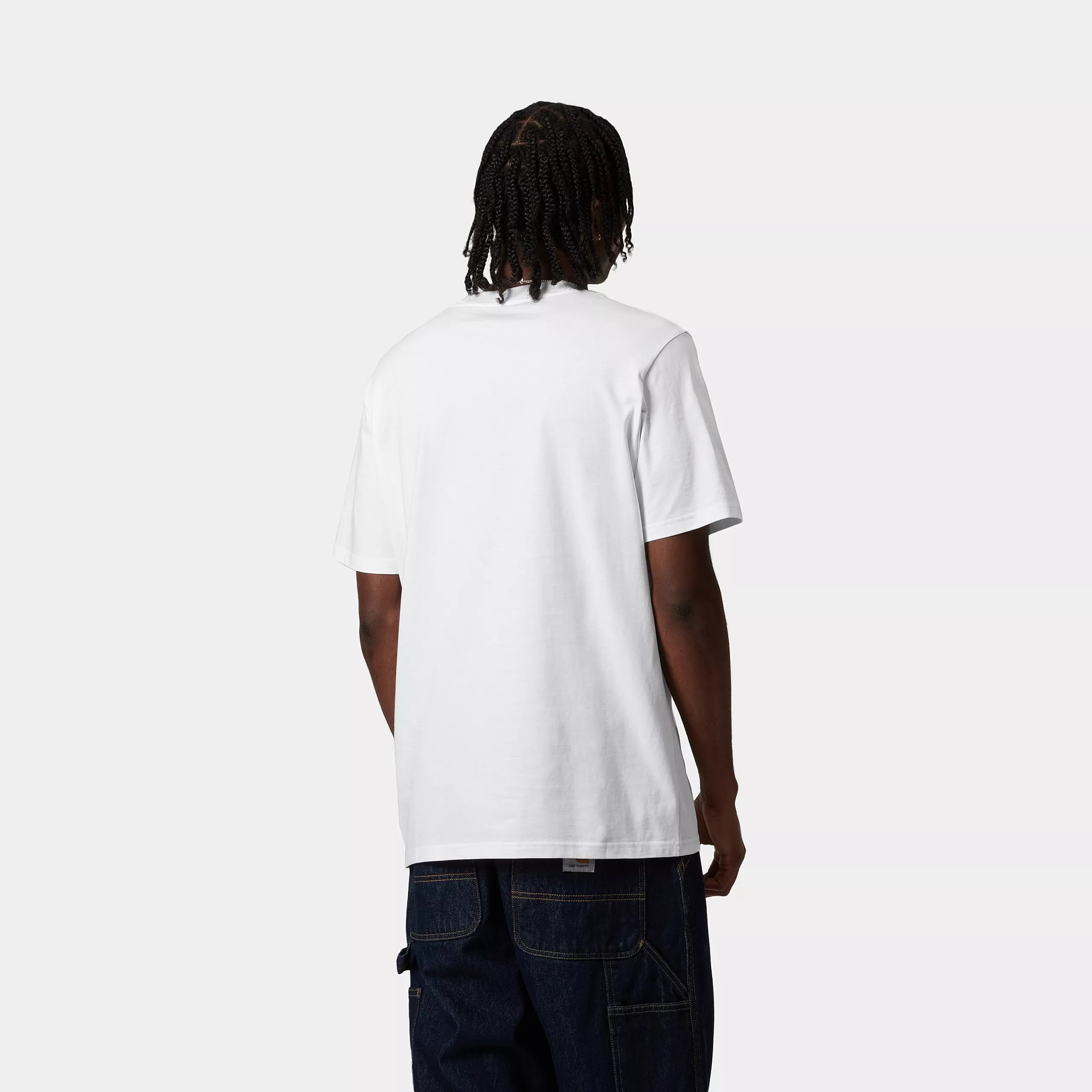 S/S SCRIPT T-SHIRT - White / Black 3