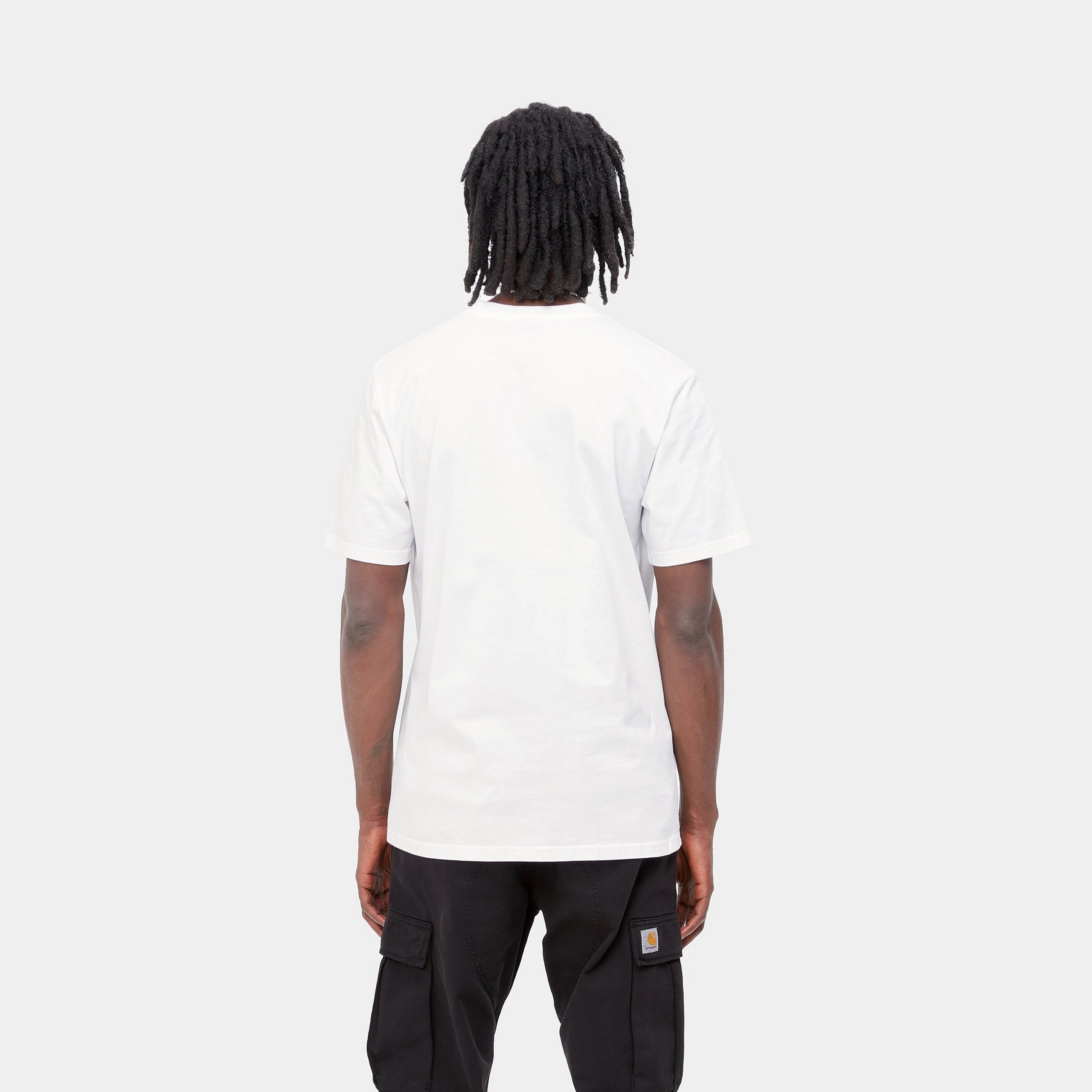 S/S SCRIPT T-SHIRT - White / Black