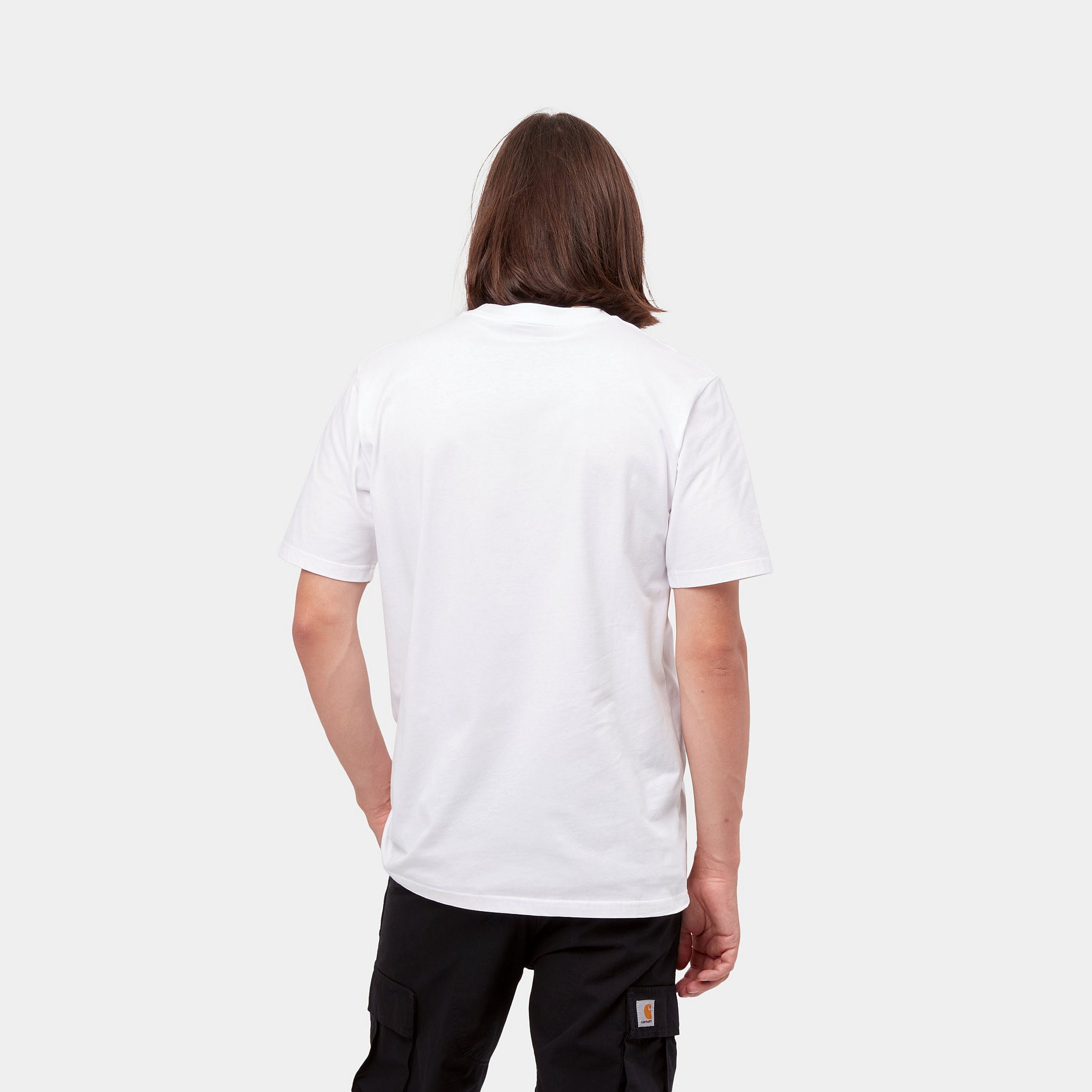 S/S SCRIPT T-SHIRT - White / Black