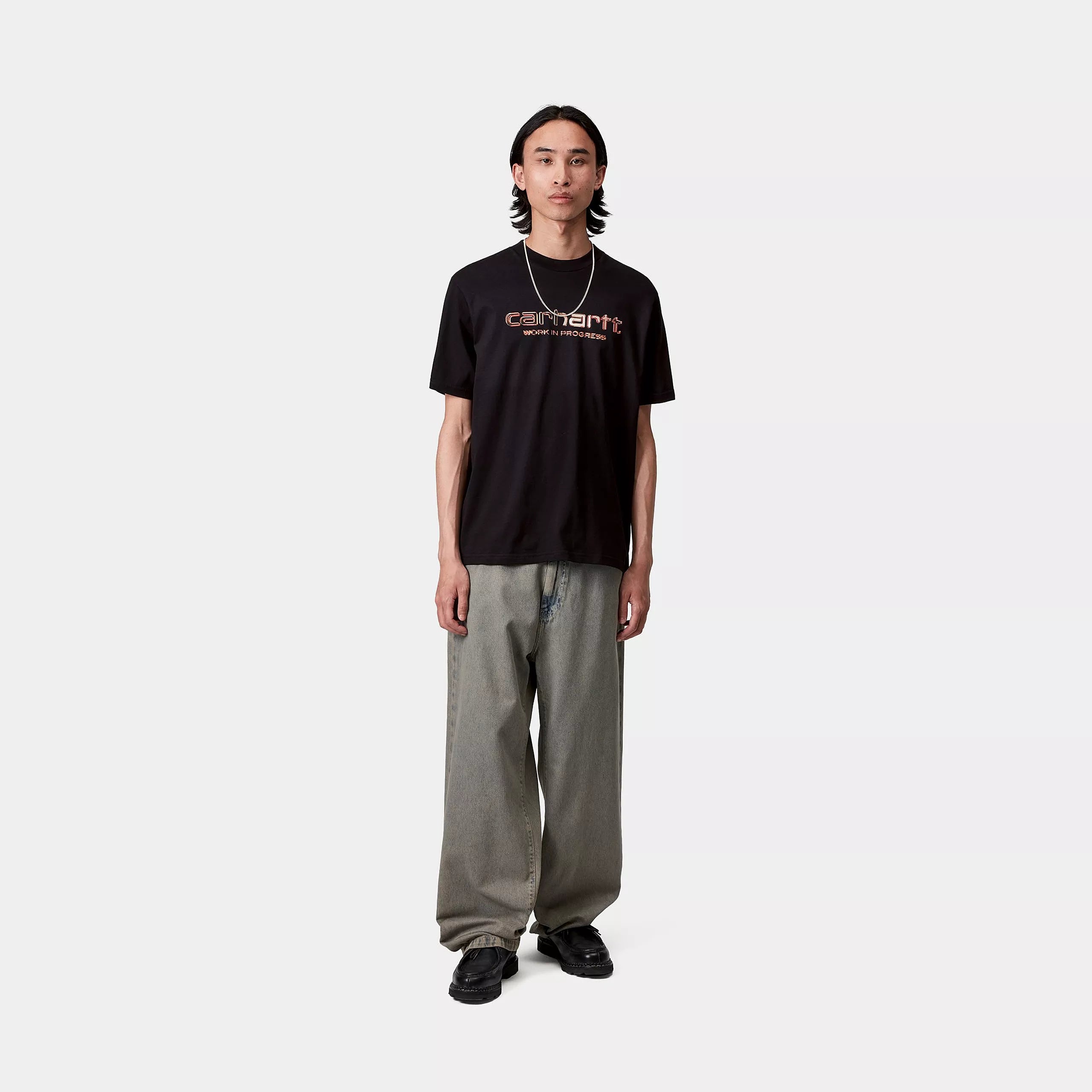 S/S SOLAR CHROME SCRIPT T-SHIRT - Black