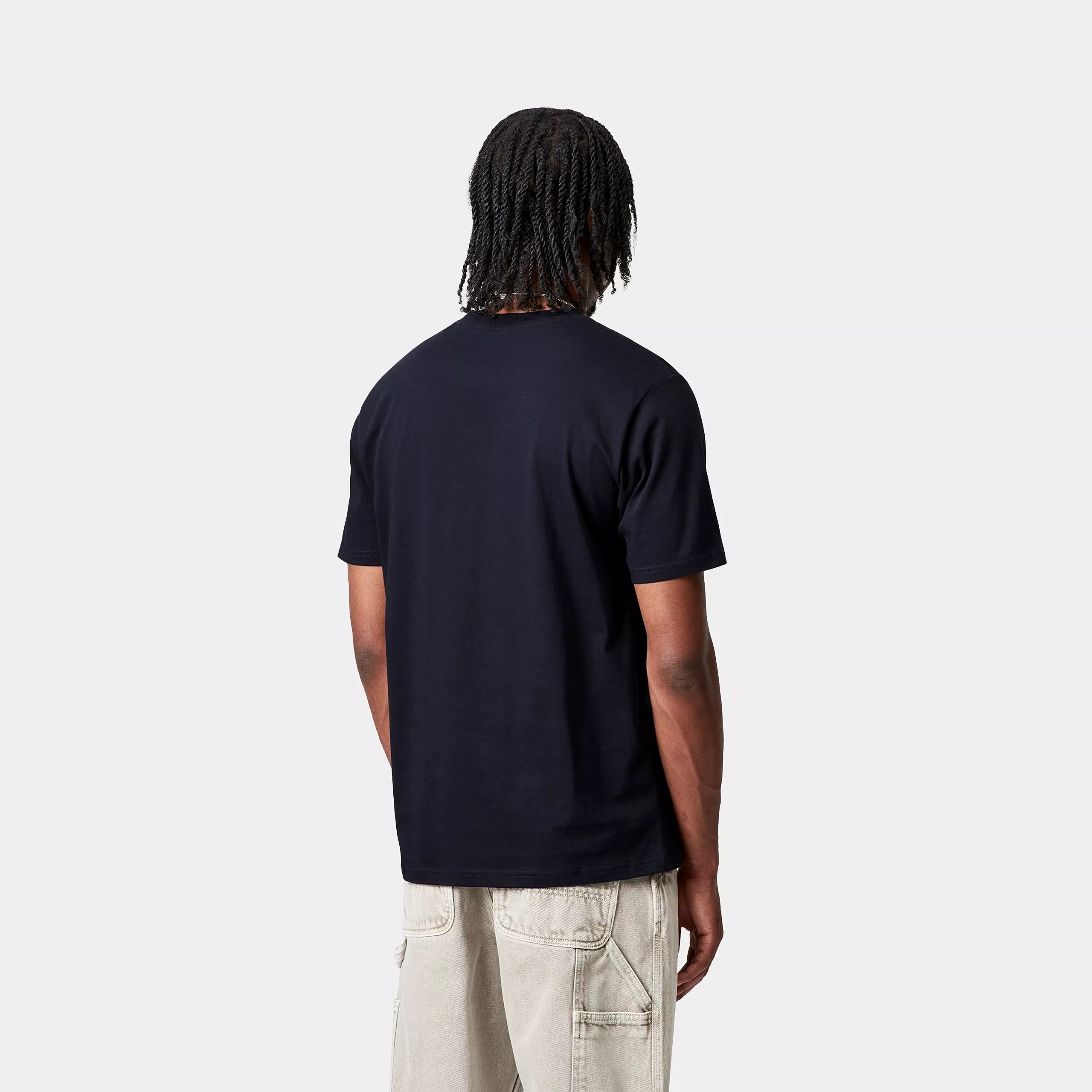S/S SOLAR CHROME SCRIPT T-SHIRT - Dark Navy