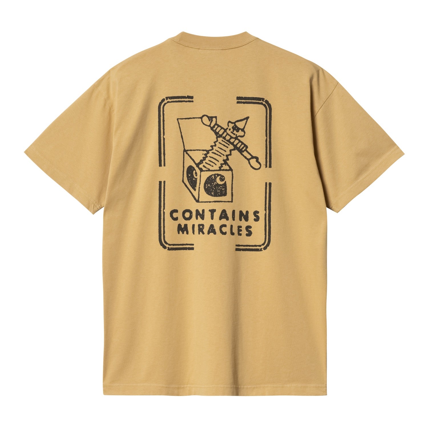 S/S STAMP T-SHIRT - Bourbon / Black (stone washed) 5