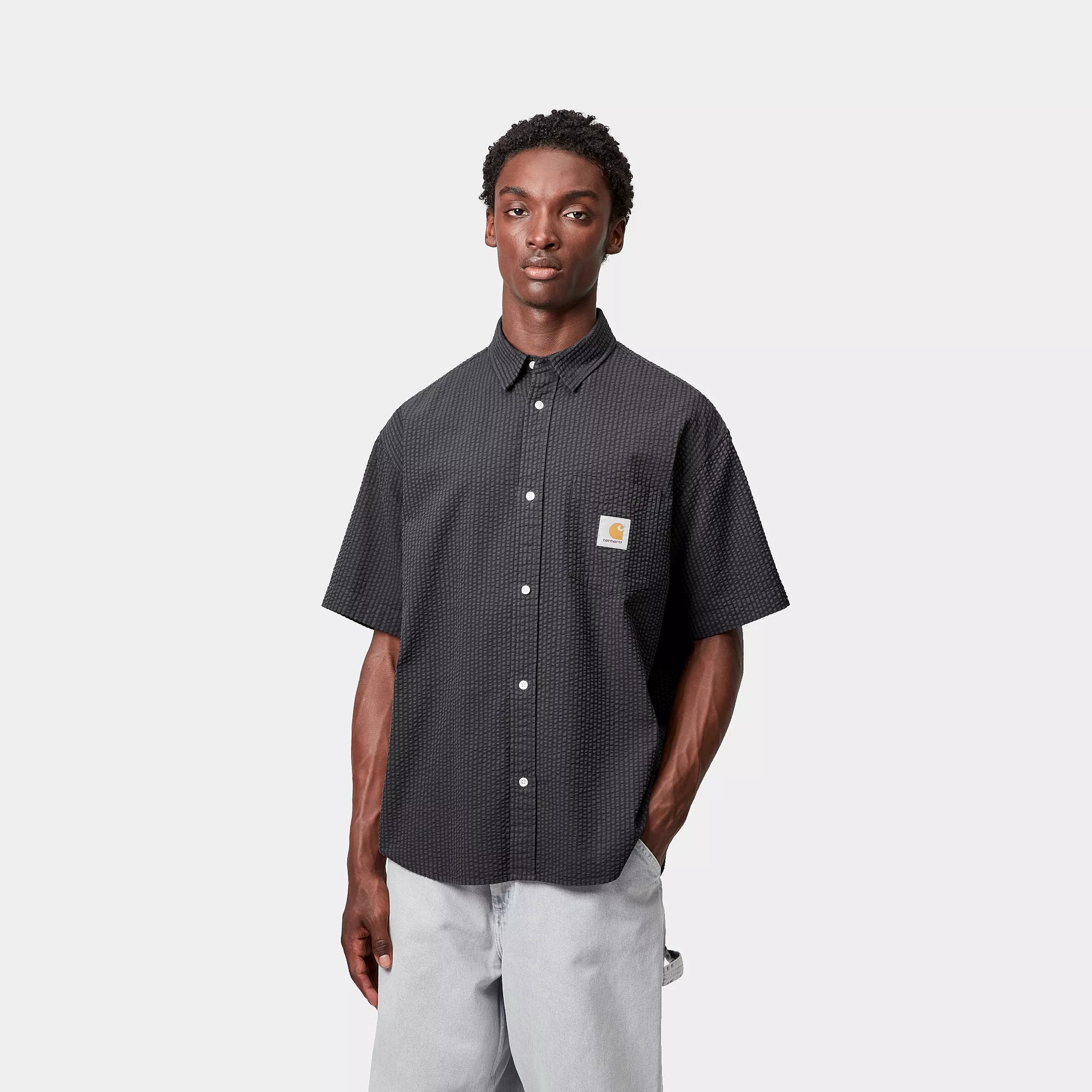 S/S TOLAND SHIRT  - Toland Stripe, Black