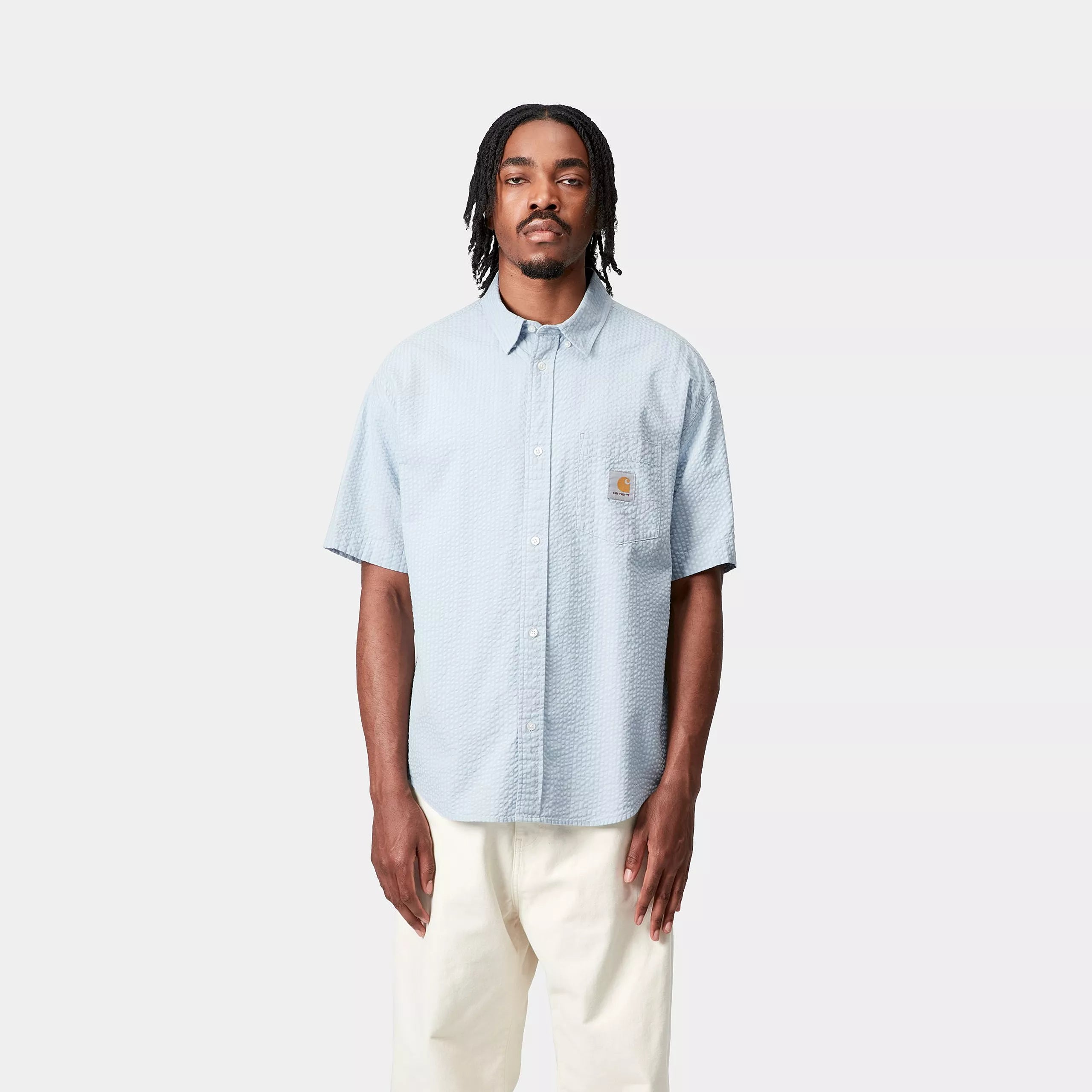 S/S TOLAND SHIRT  - Toland Stripe, Blue Fog