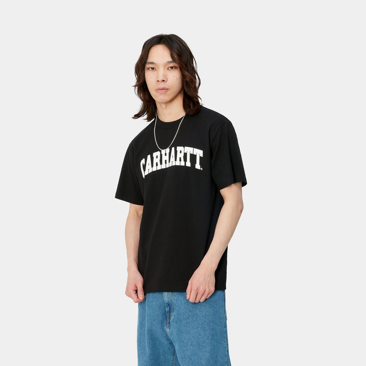 S/S UNIVERSITY T-SHIRT - Black / White 2