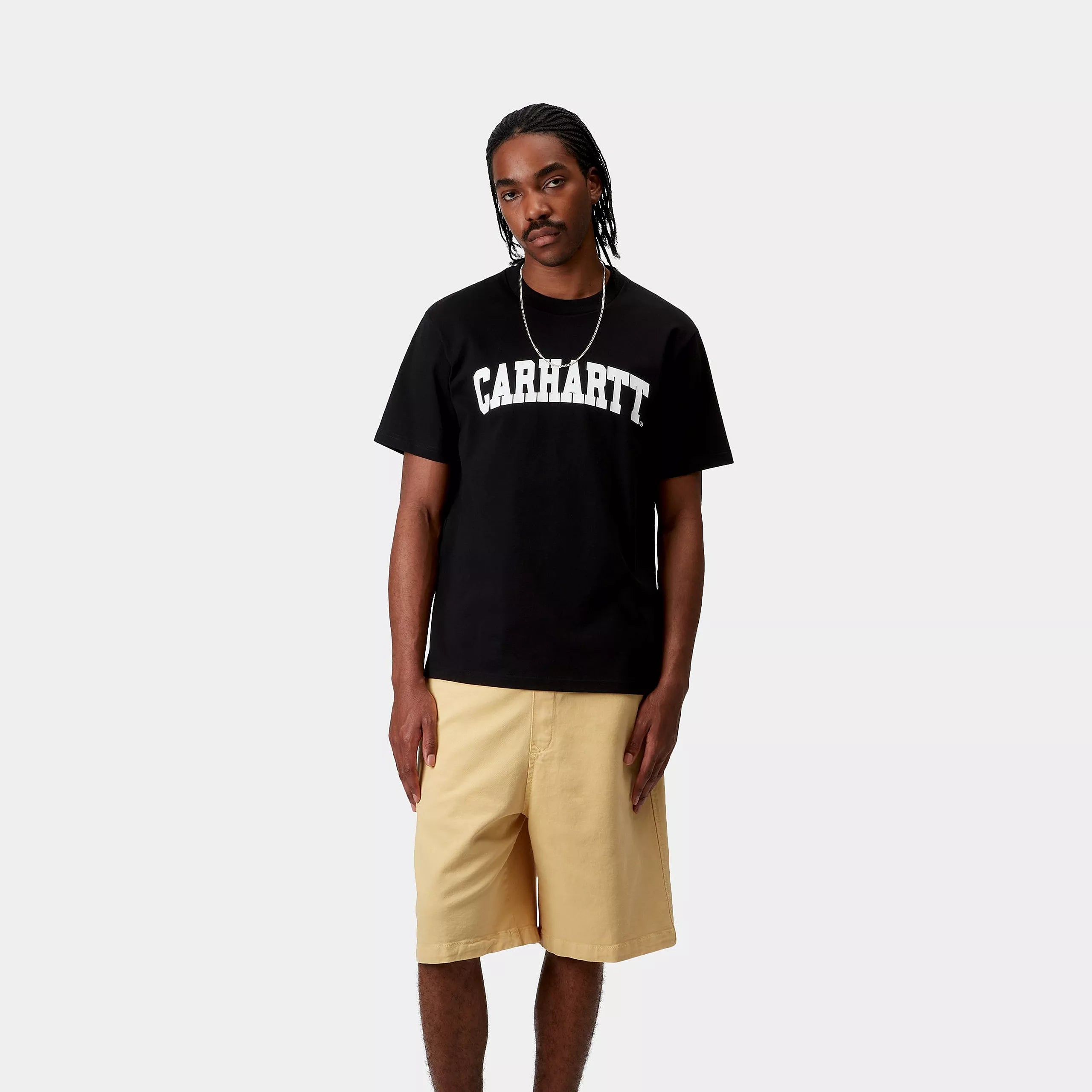 S/S UNIVERSITY T-SHIRT - Black / White