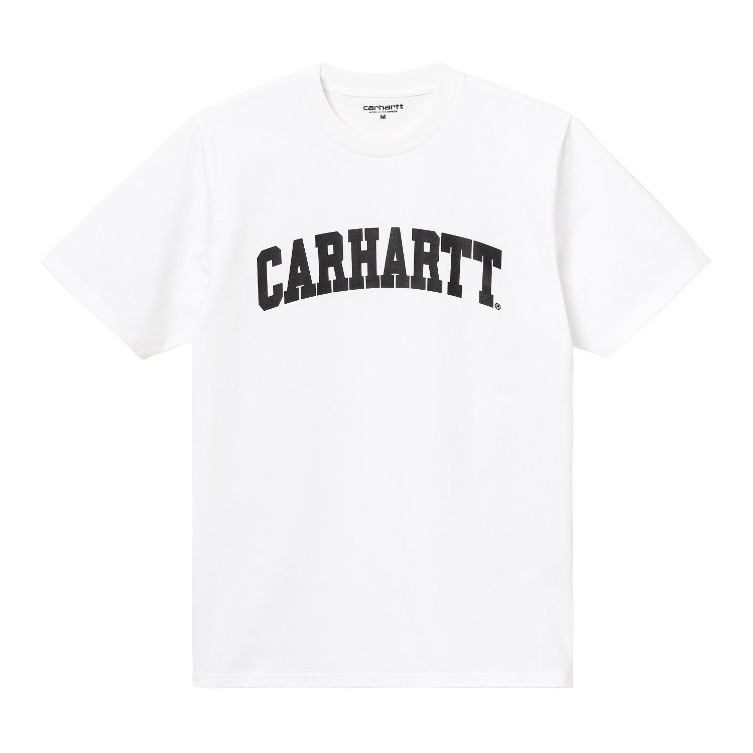 S/S UNIVERSITY T-SHIRT - White / Black