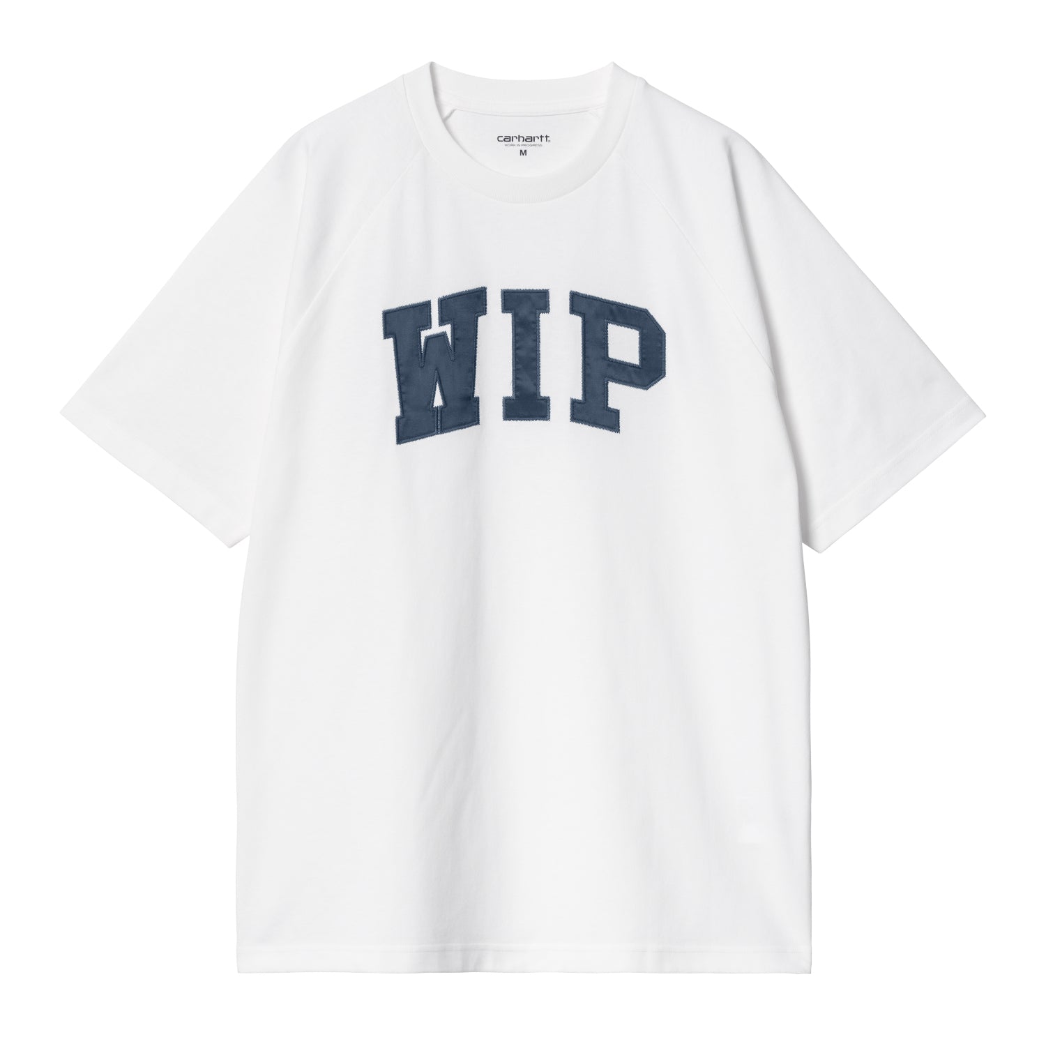 S/S WIP T-SHIRT - White / Dusky Blue