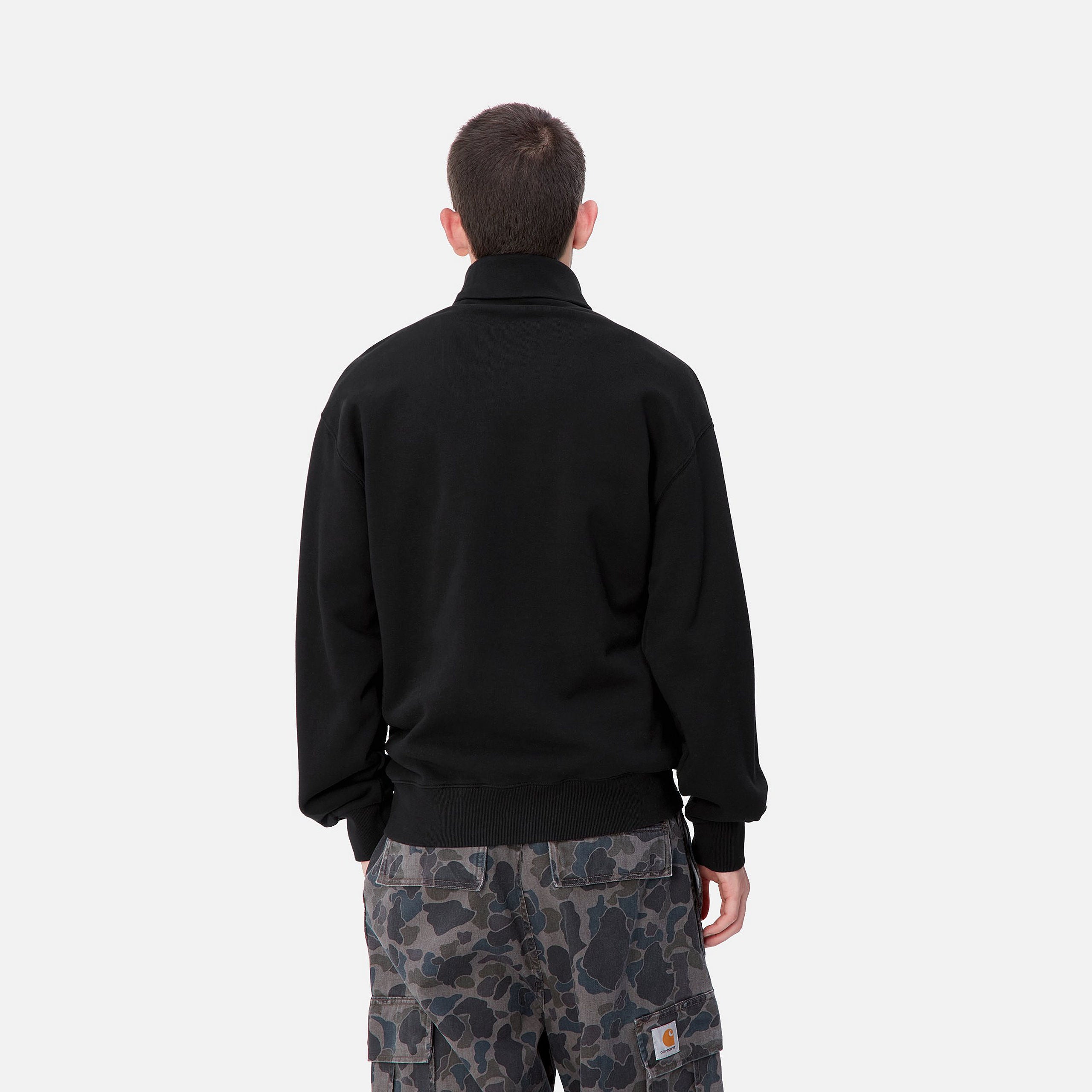 SCRIPT MOCKNECK SWEAT - Black