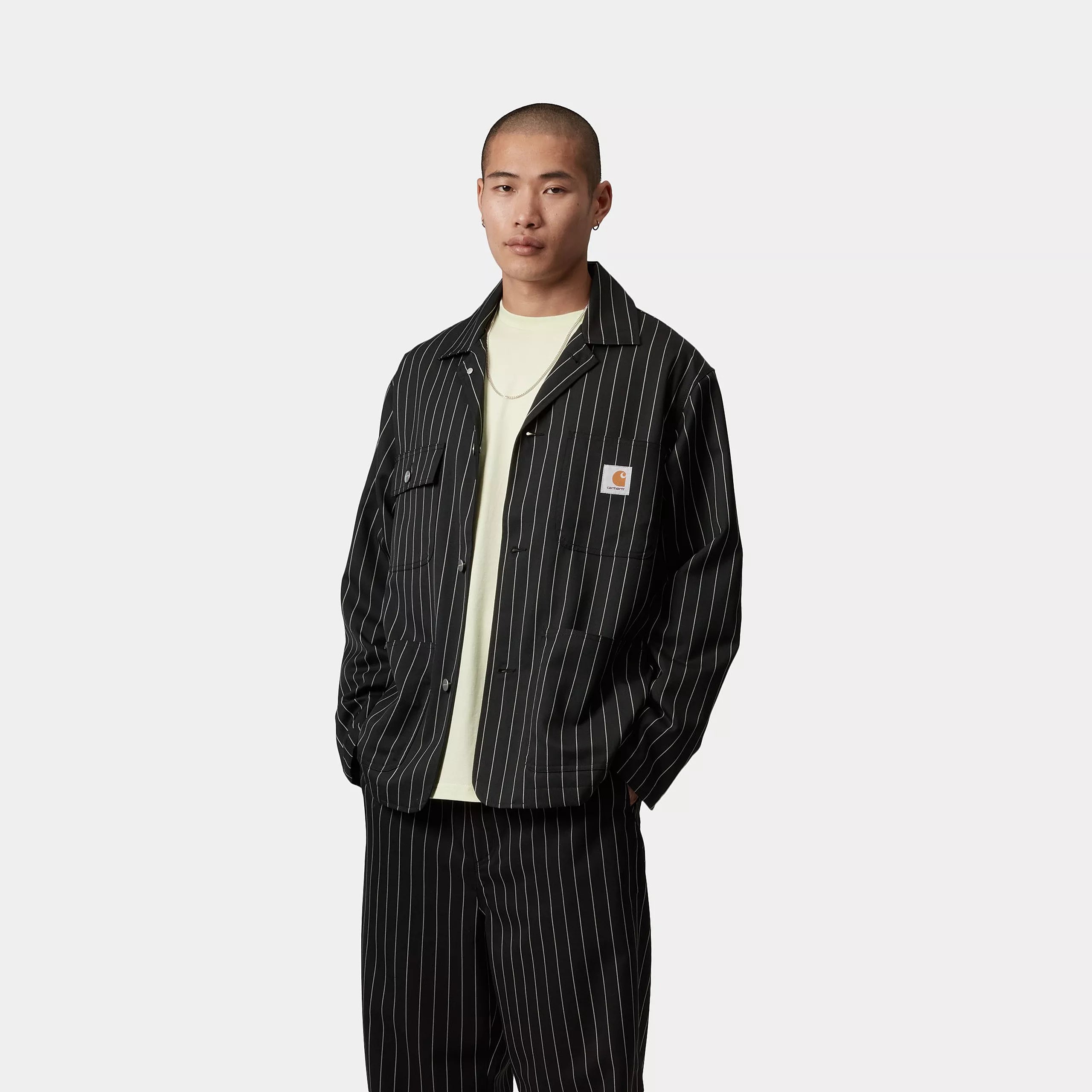 SEATON BLAZER - Seaton Stripe Black / Wax