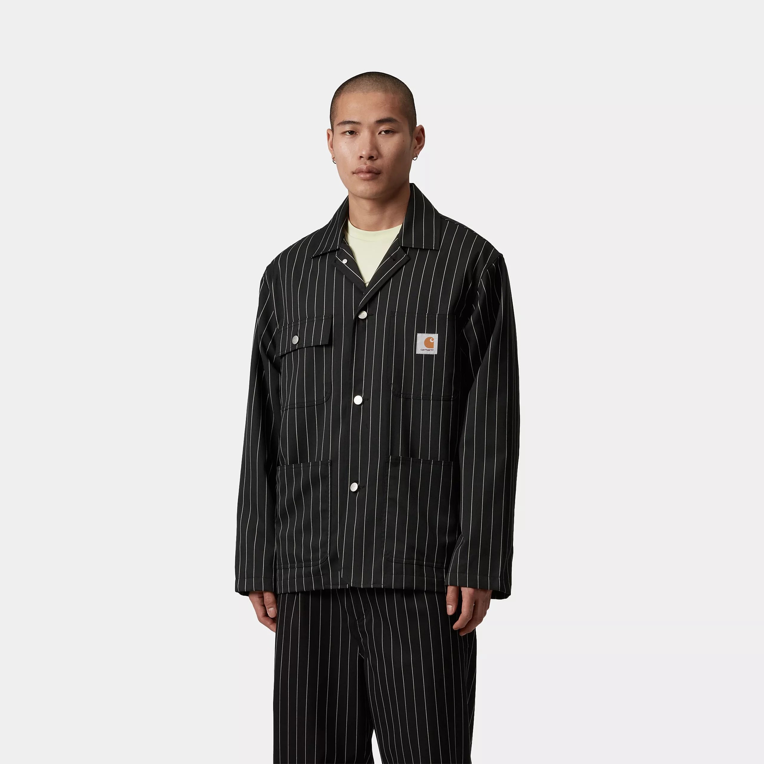 SEATON BLAZER - Seaton Stripe Black / Wax