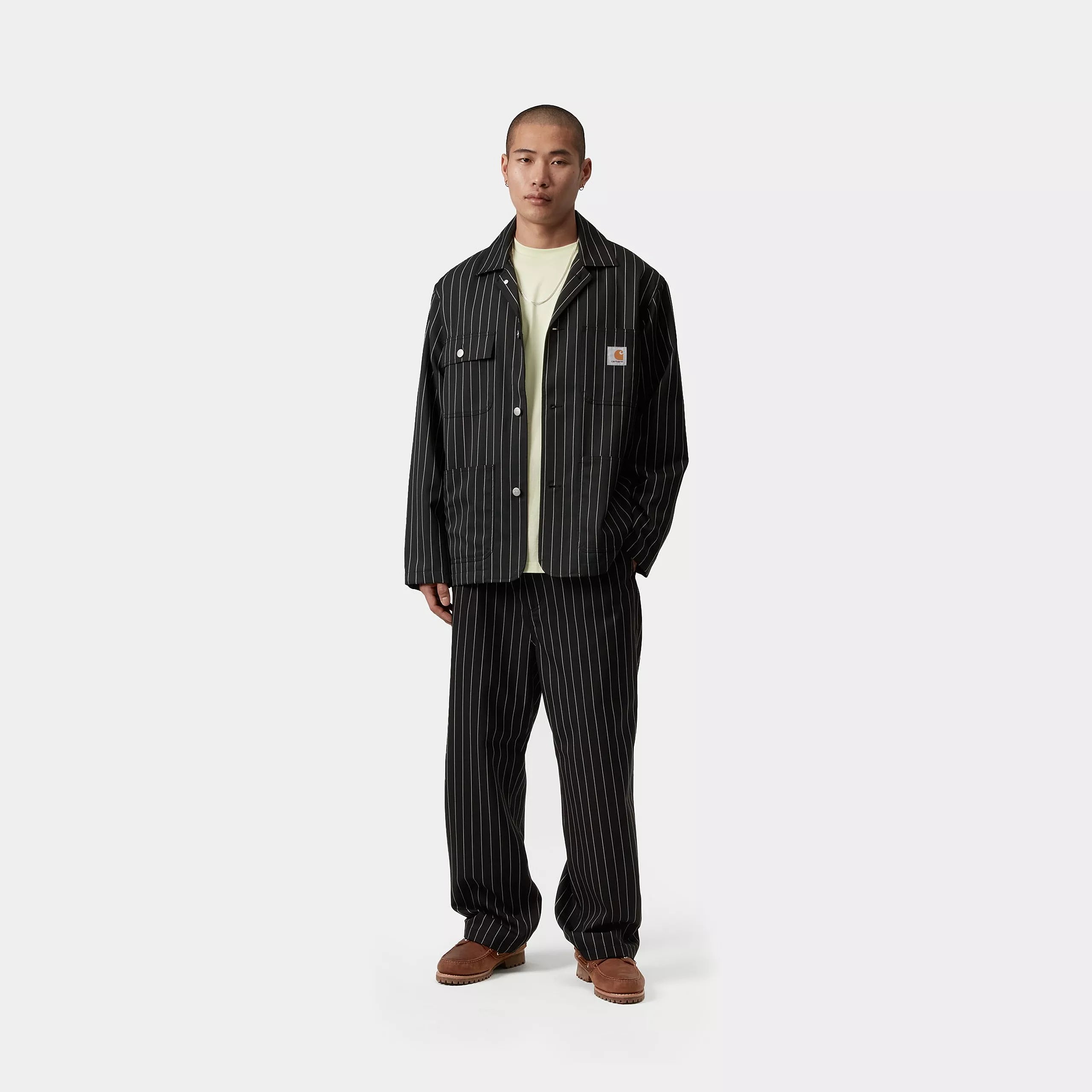 SEATON BLAZER - Seaton Stripe Black / Wax