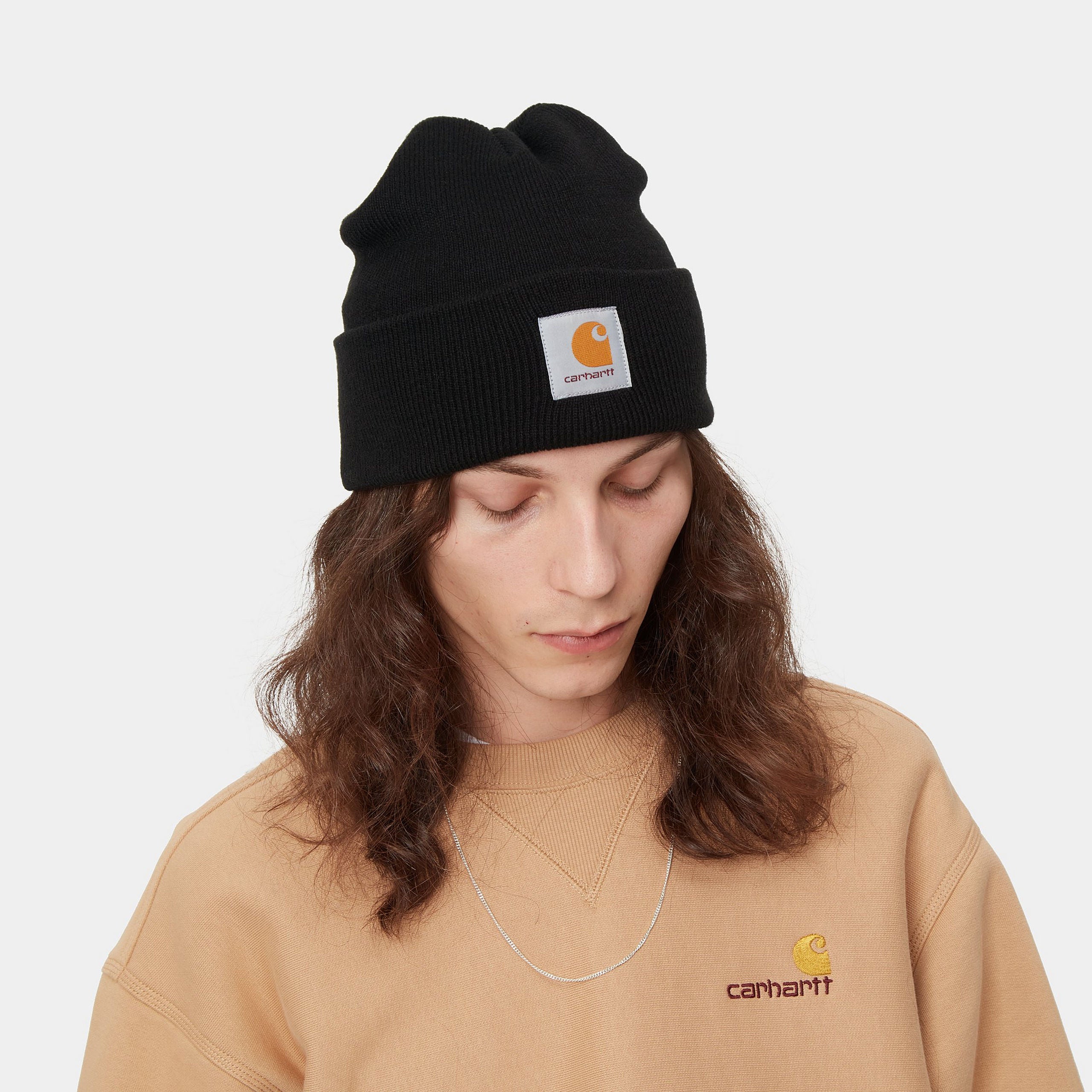 SHORT WATCH HAT - Black