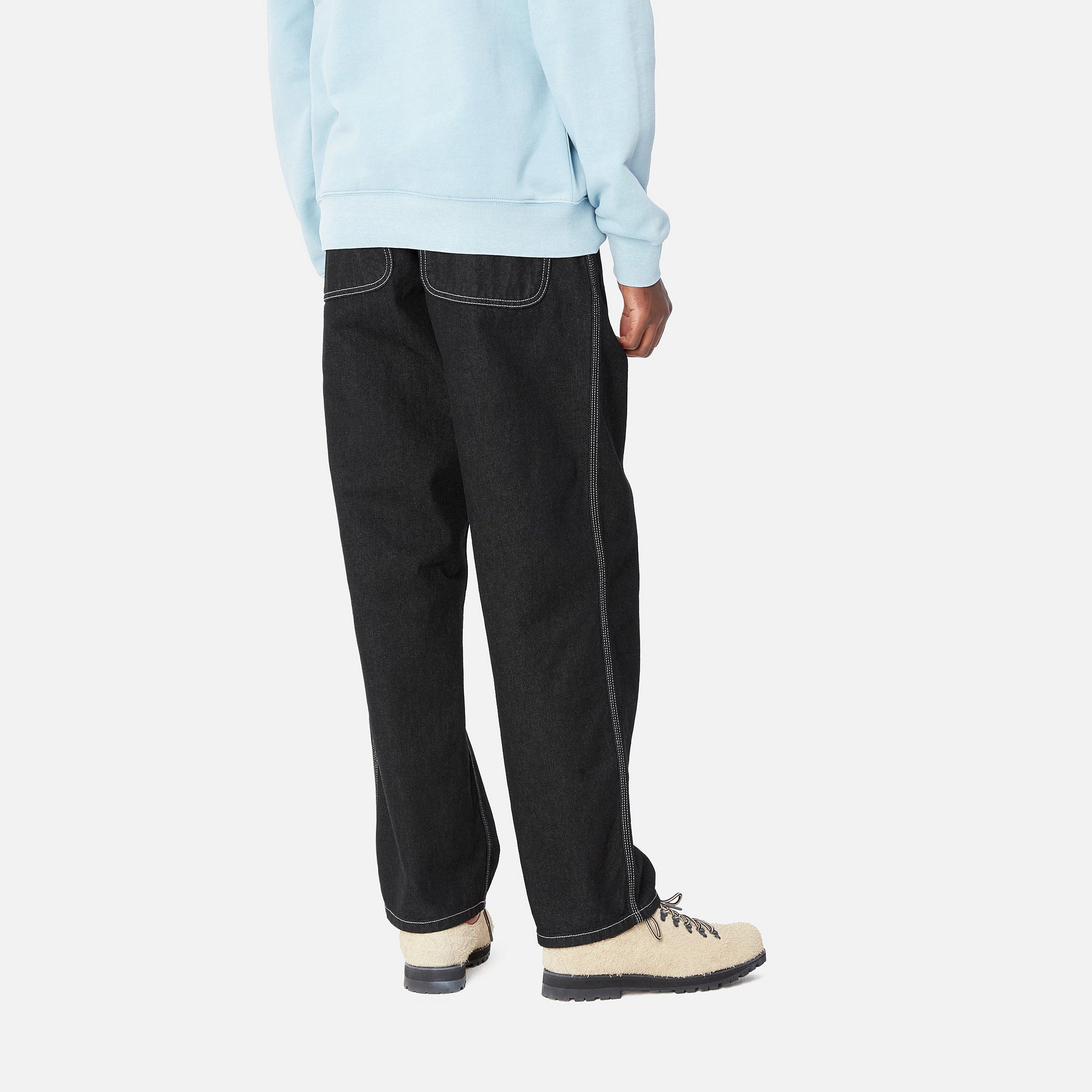 SIMPLE PANT - Black (one wash)