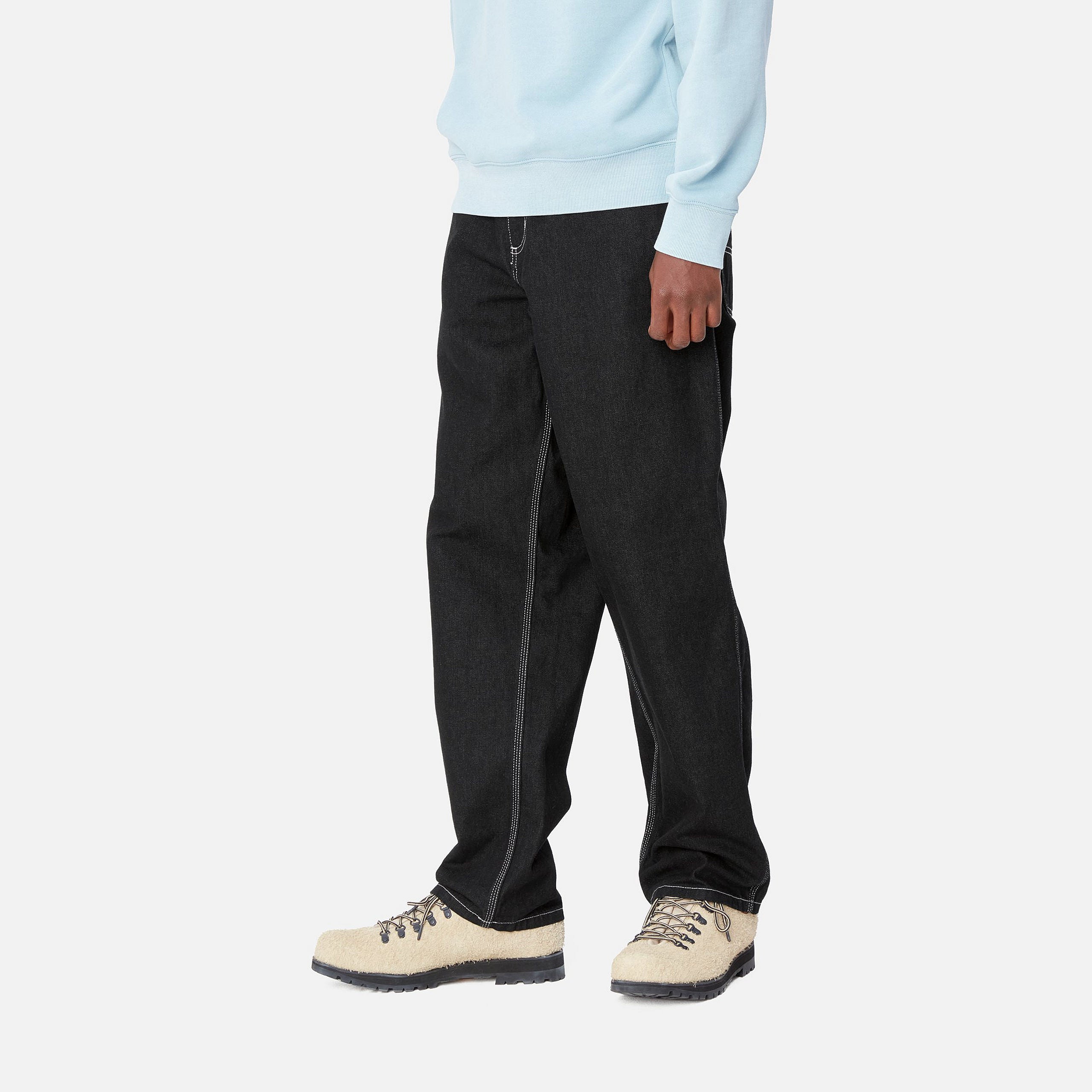 SIMPLE PANT - Black (one wash)